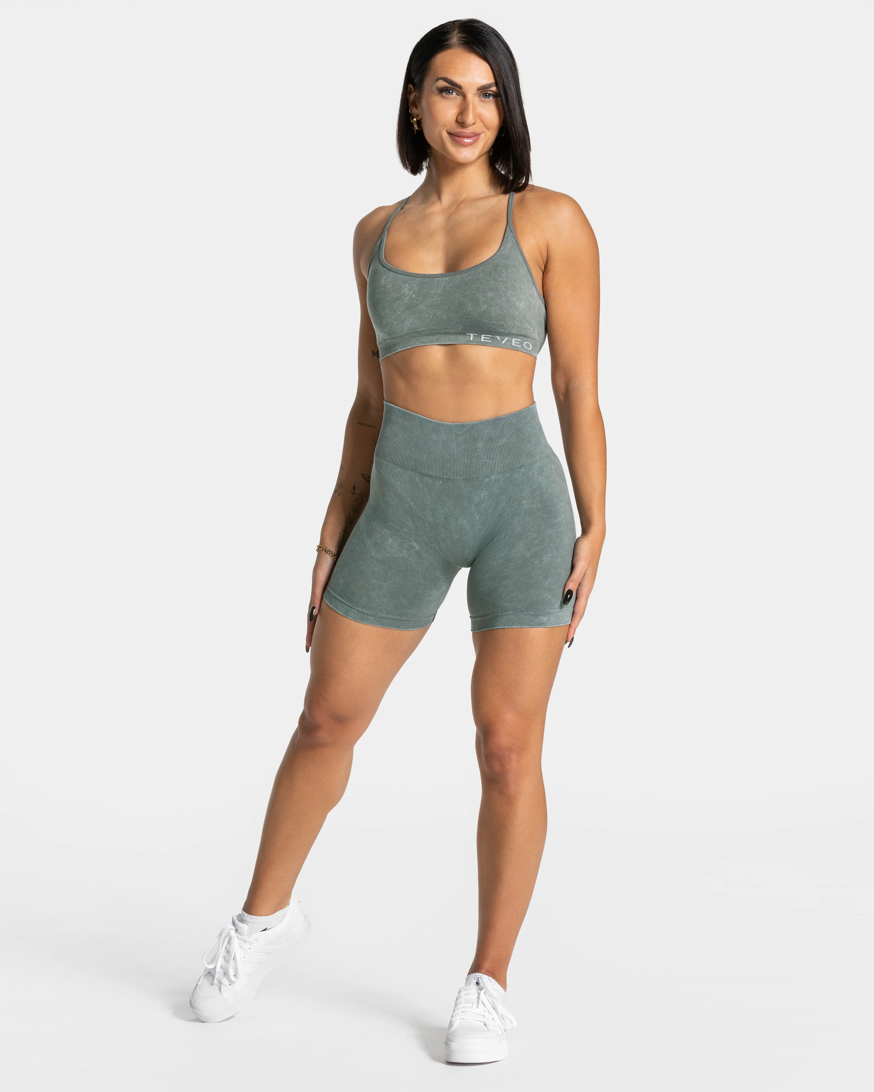 Acid Covert Scrunch Shorts "Basil" - Image 5