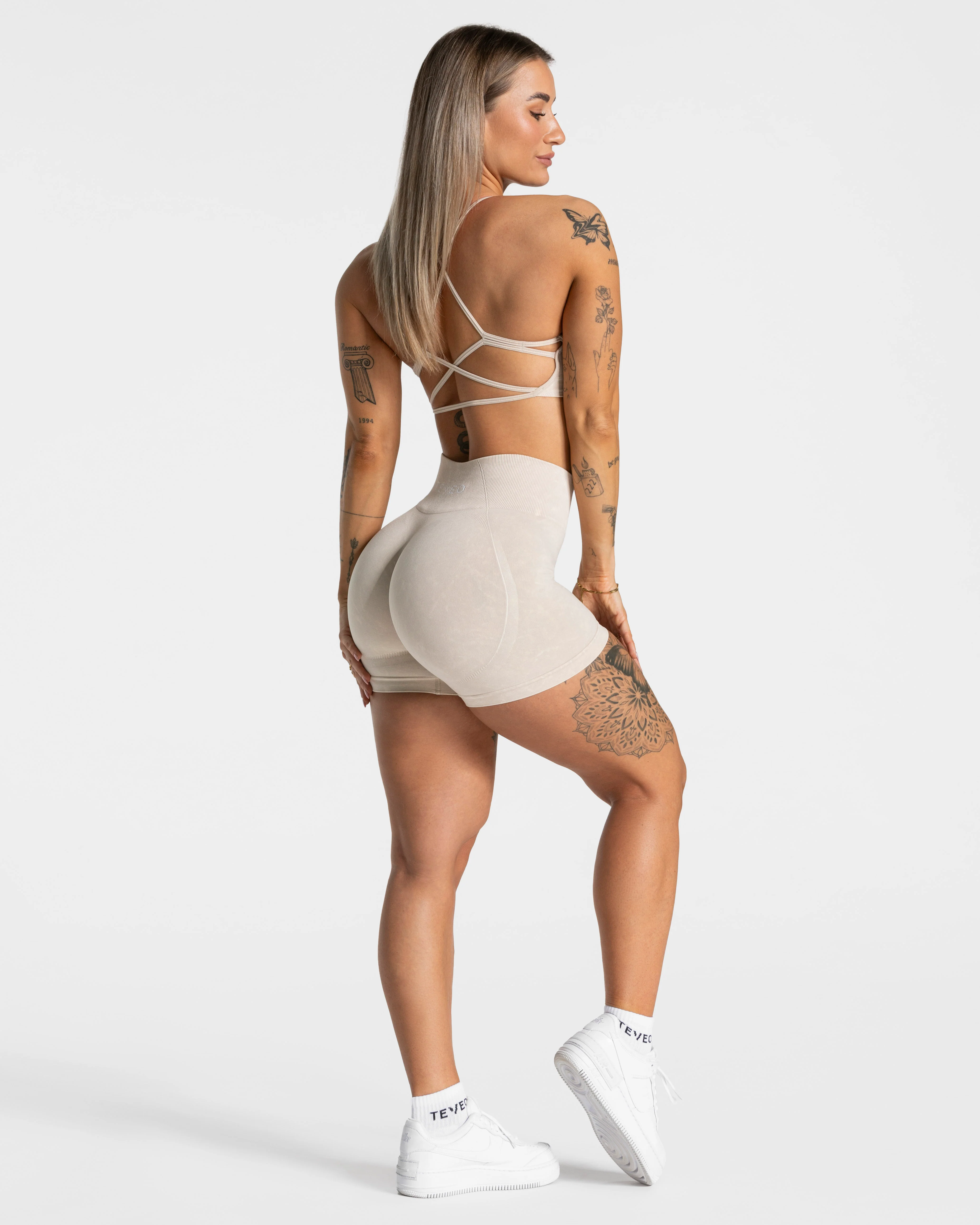Acid Covert Scrunch Shorts "Sand" - Image 3