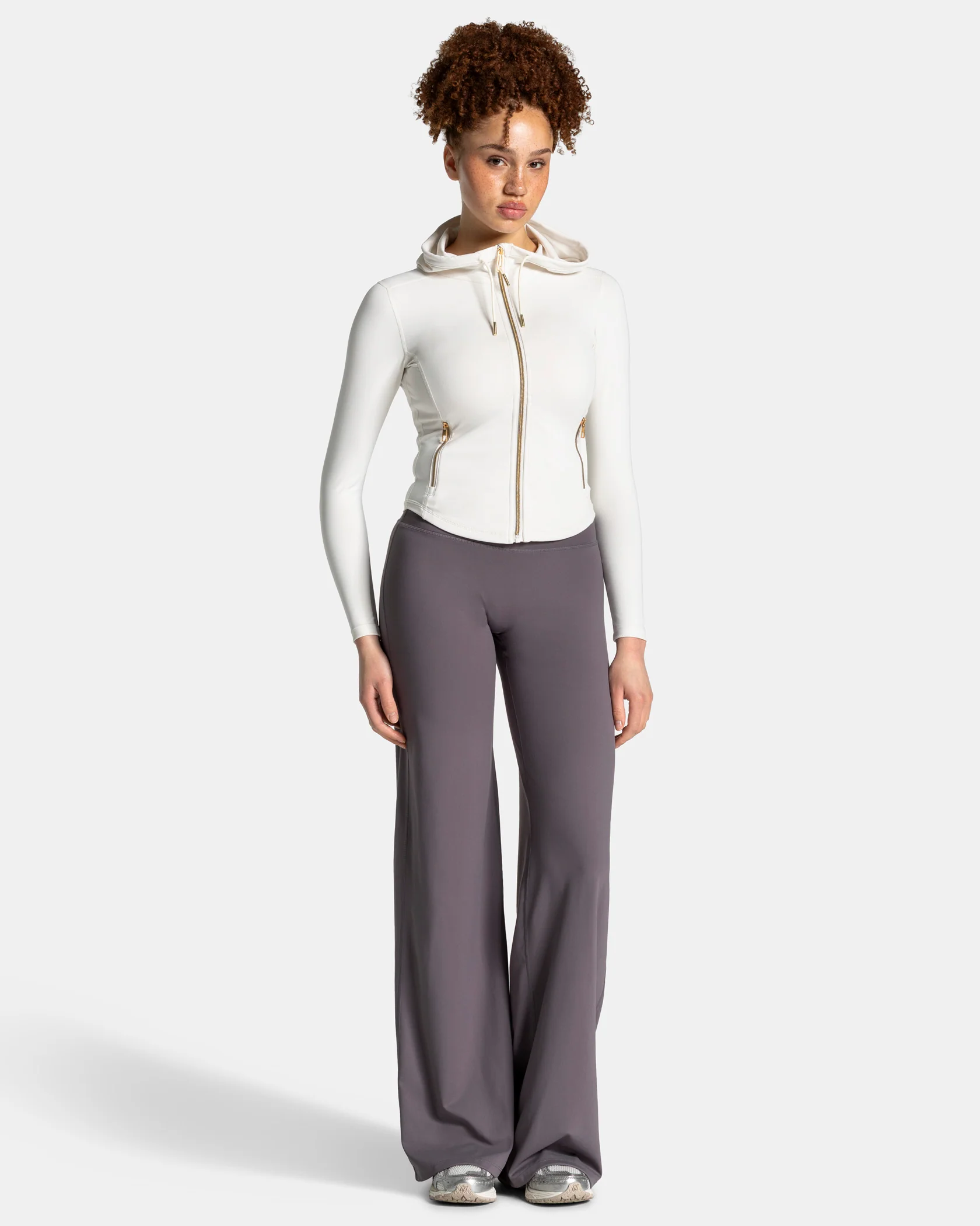 Allrounder Shaping Hooded Zip Jacke "Off White - Gold" - Image 3
