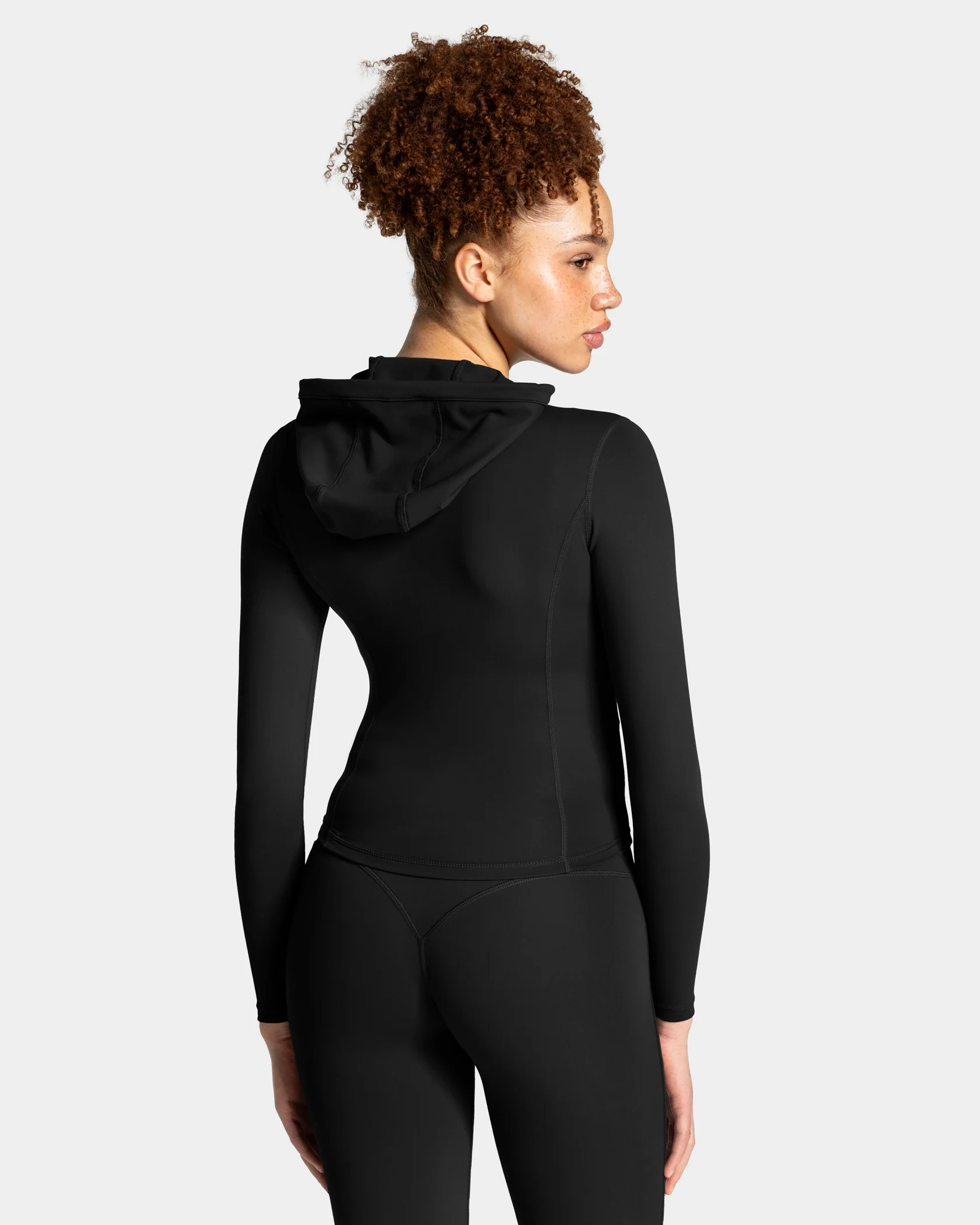Allrounder Shaping Hooded Zip Jacke "Schwarz - Gold" - Image 2