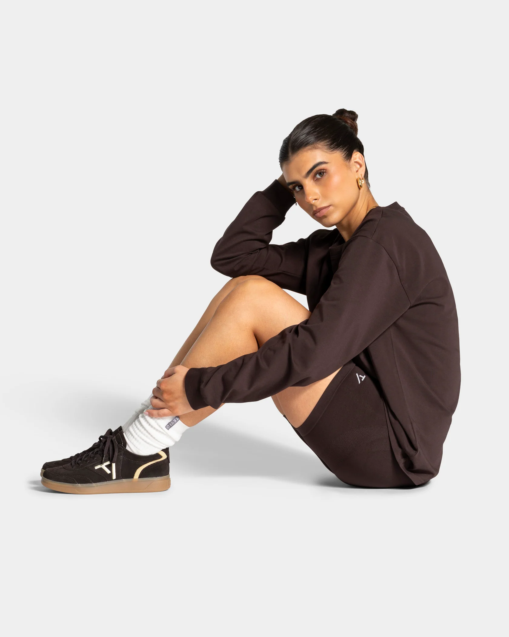 Classic Sneaker Women "Dark Chocolate - Butter Yellow" - Image 3