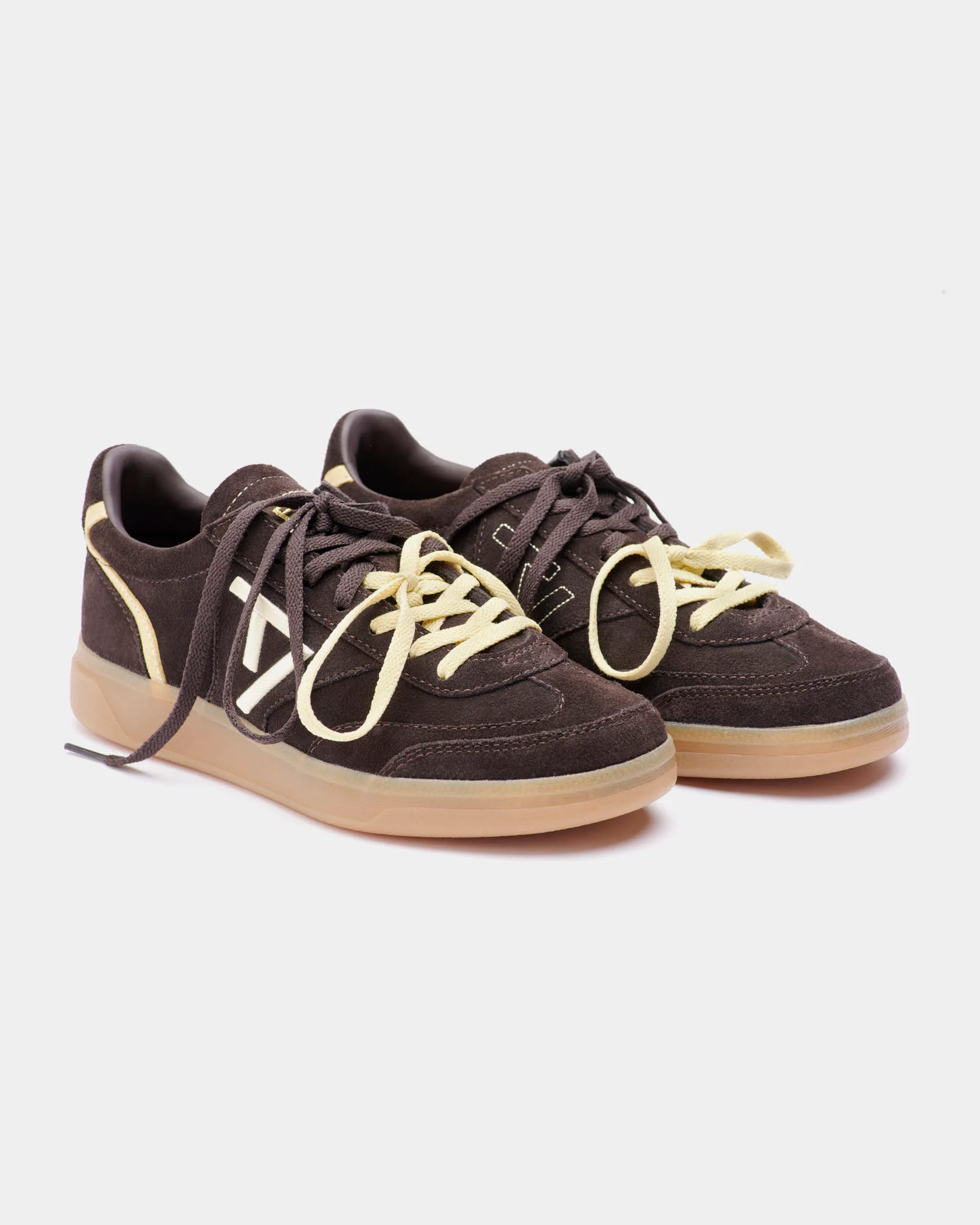Classic Sneaker Women "Dark Chocolate - Butter Yellow" - Image 7