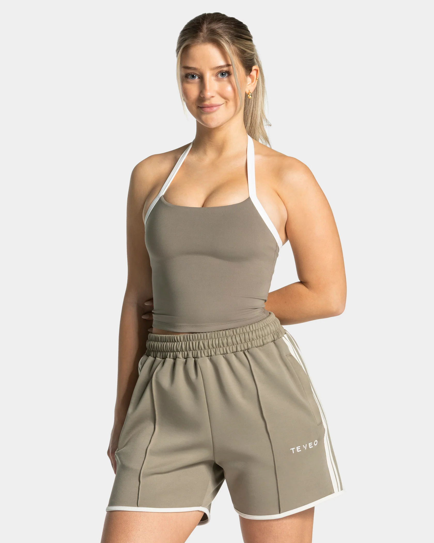 Club Neckholder Top "Khaki"