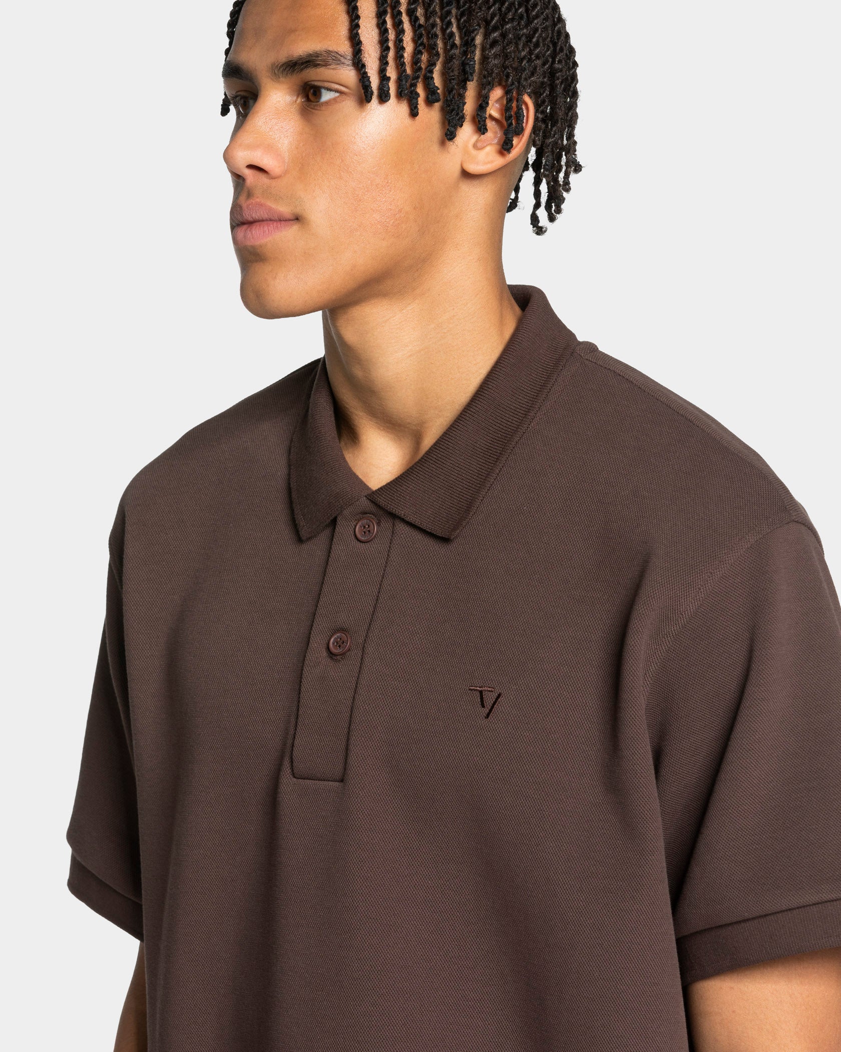 Club Oversized Polo "Espresso" - Image 4