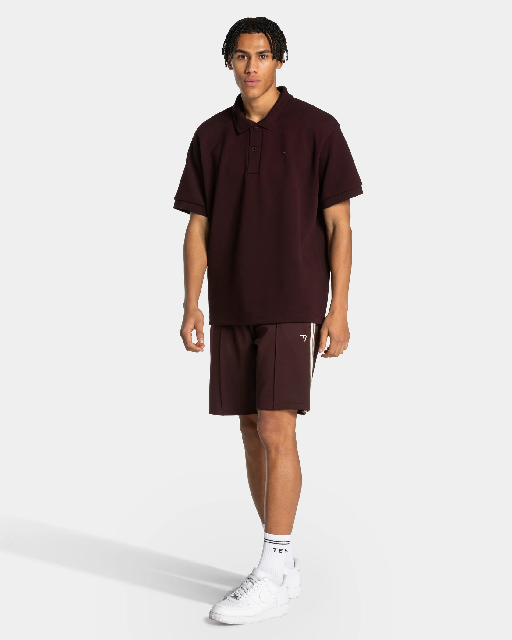 Club Oversized Polo "Merlot" - Image 3