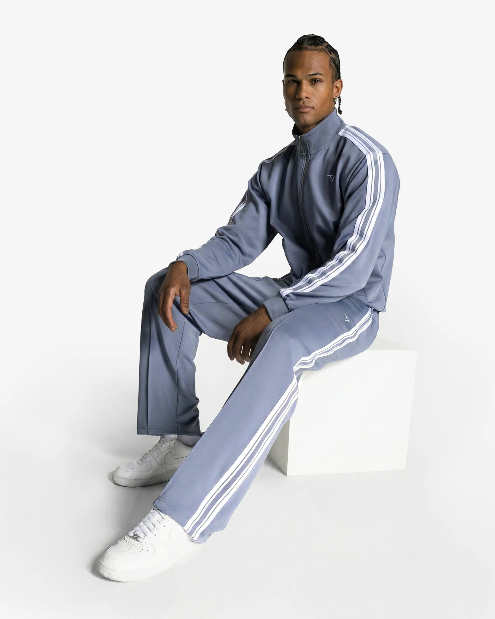 Club Straight Leg Jogger Men "Stahlblau" - Image 3