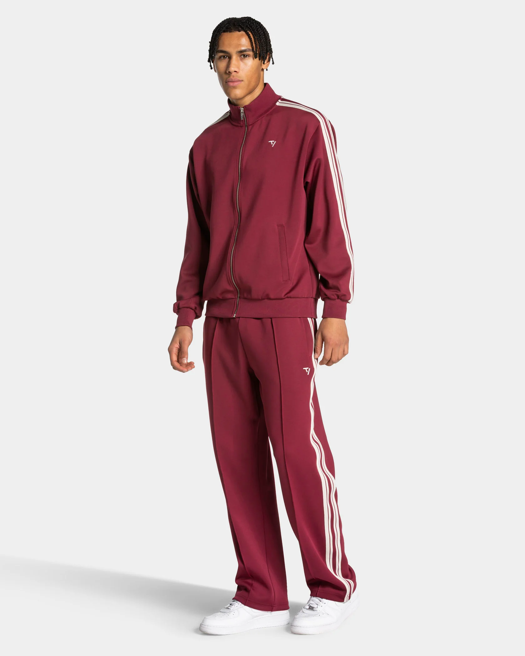 Club Straight Leg Jogger Men "Weinrot" - Image 3