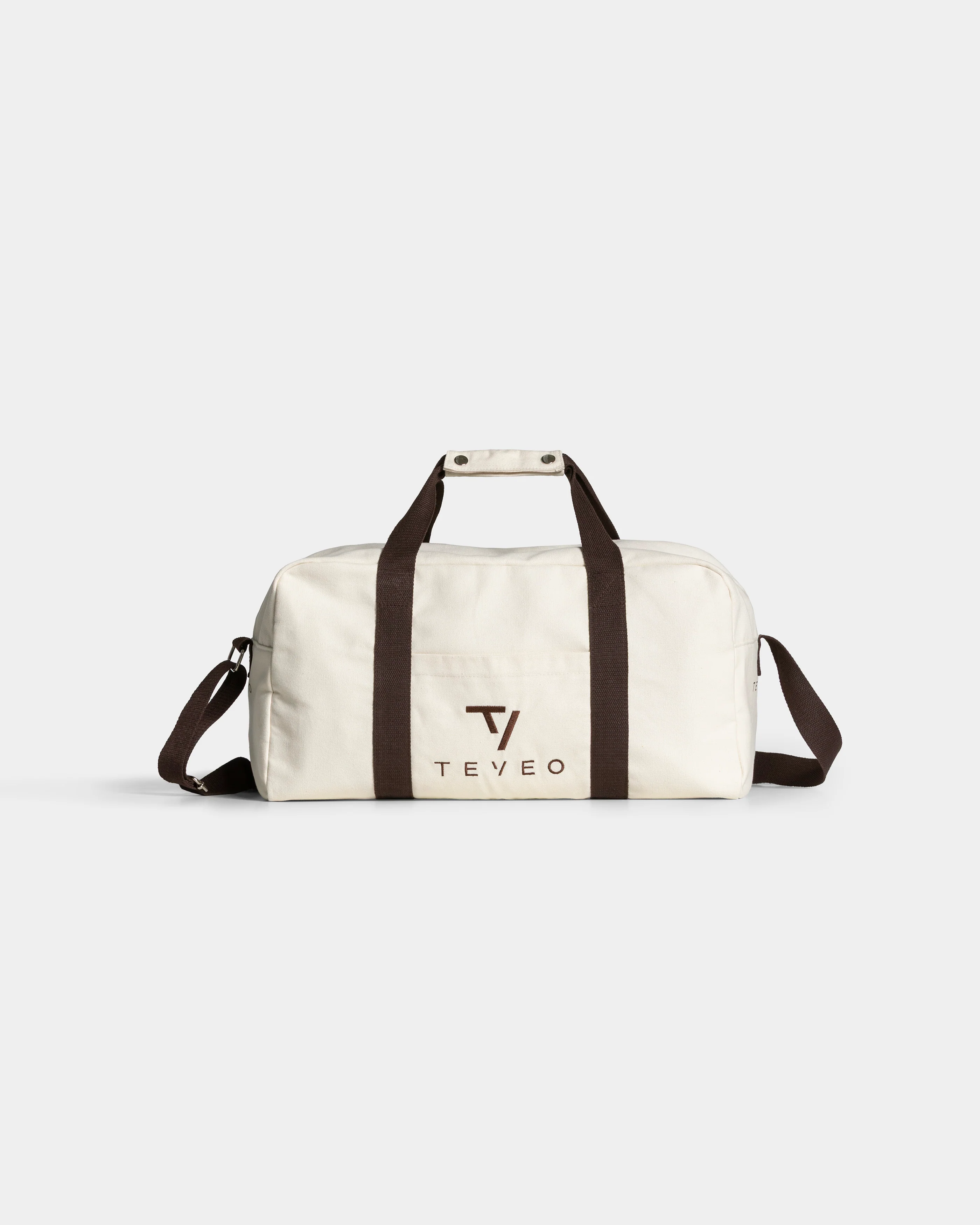 Club Weekender Bag "Off White - Espresso" - Image 2