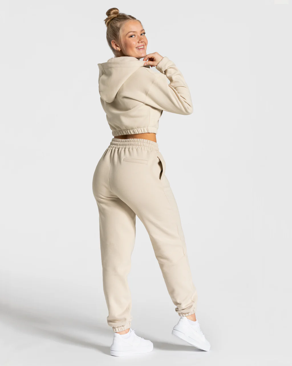 College Zip Hoodie "Beige" - Image 5