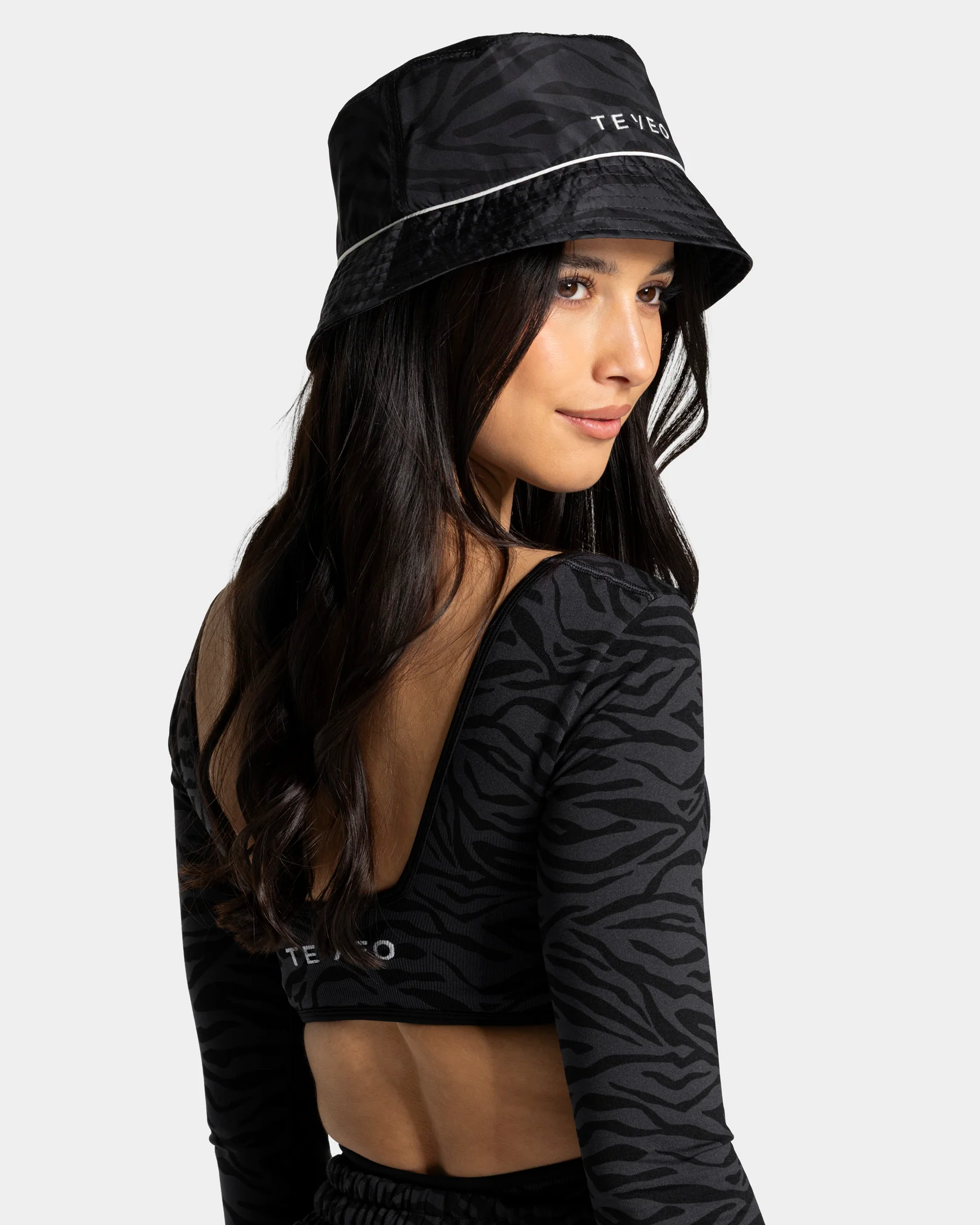 Contrastline Bucket Hat "Zebra Schwarz" - Image 2