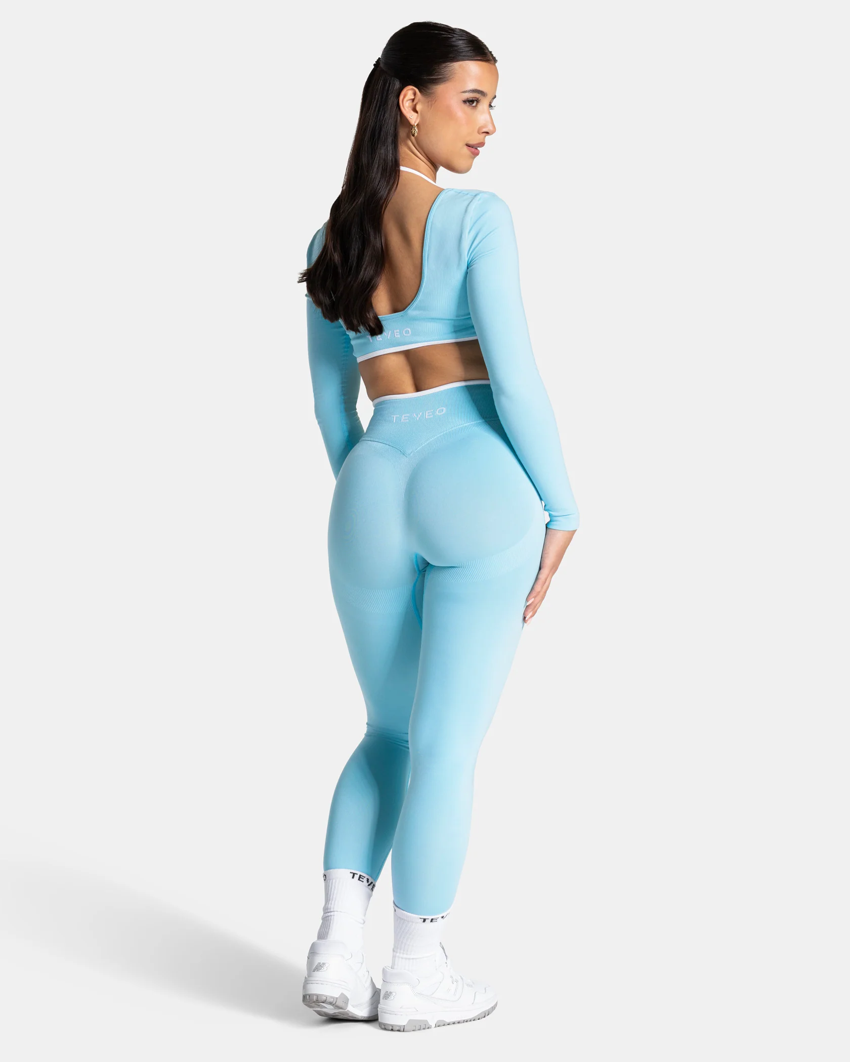 Contrastline Leggings "Arctic Blue" - Image 5