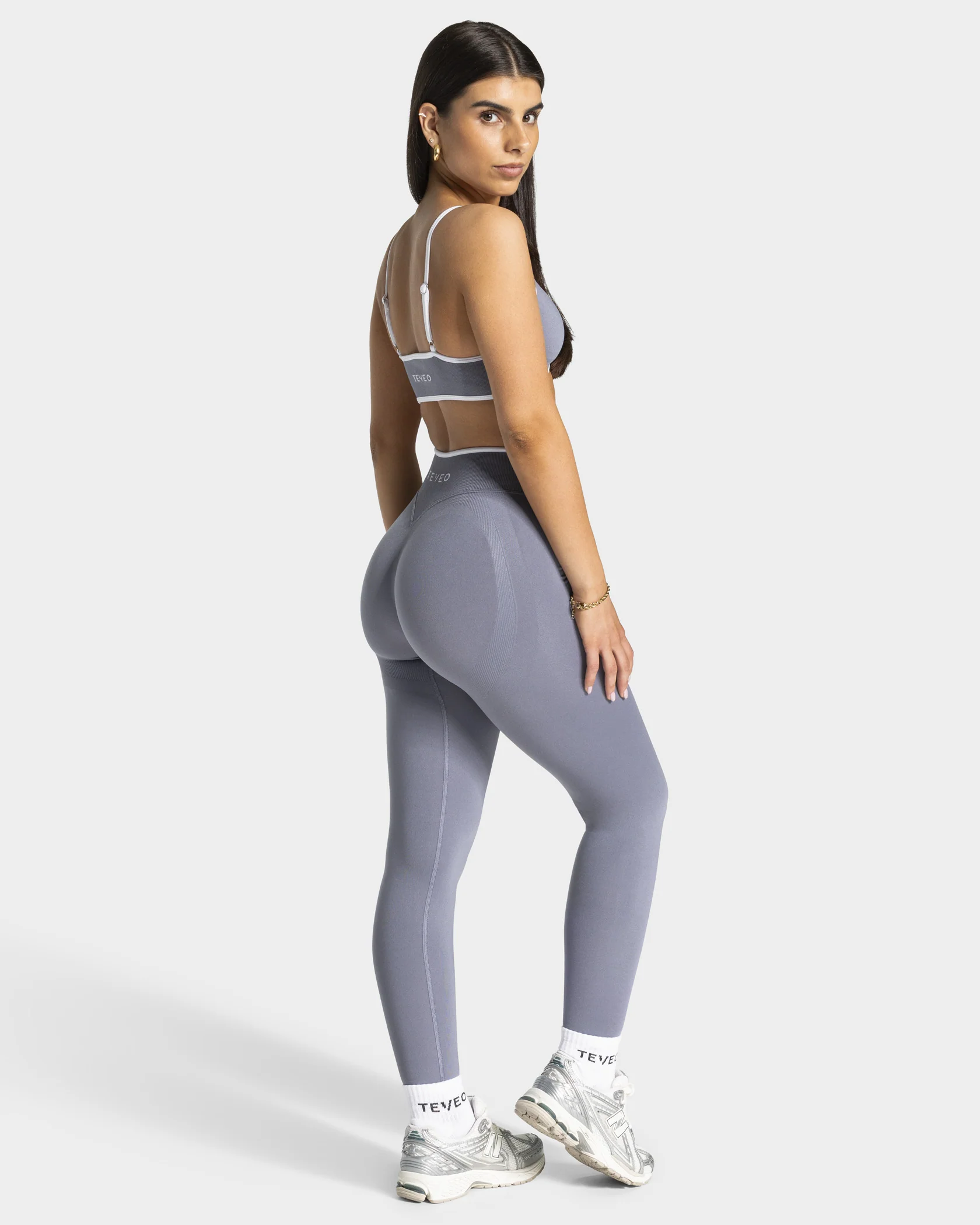 Contrastline Leggings "Eisgrau" - Image 5