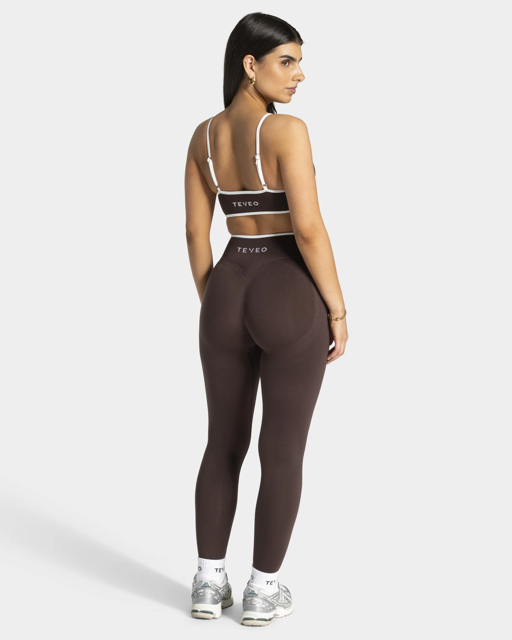 Contrastline Leggings "Espresso" - Image 5