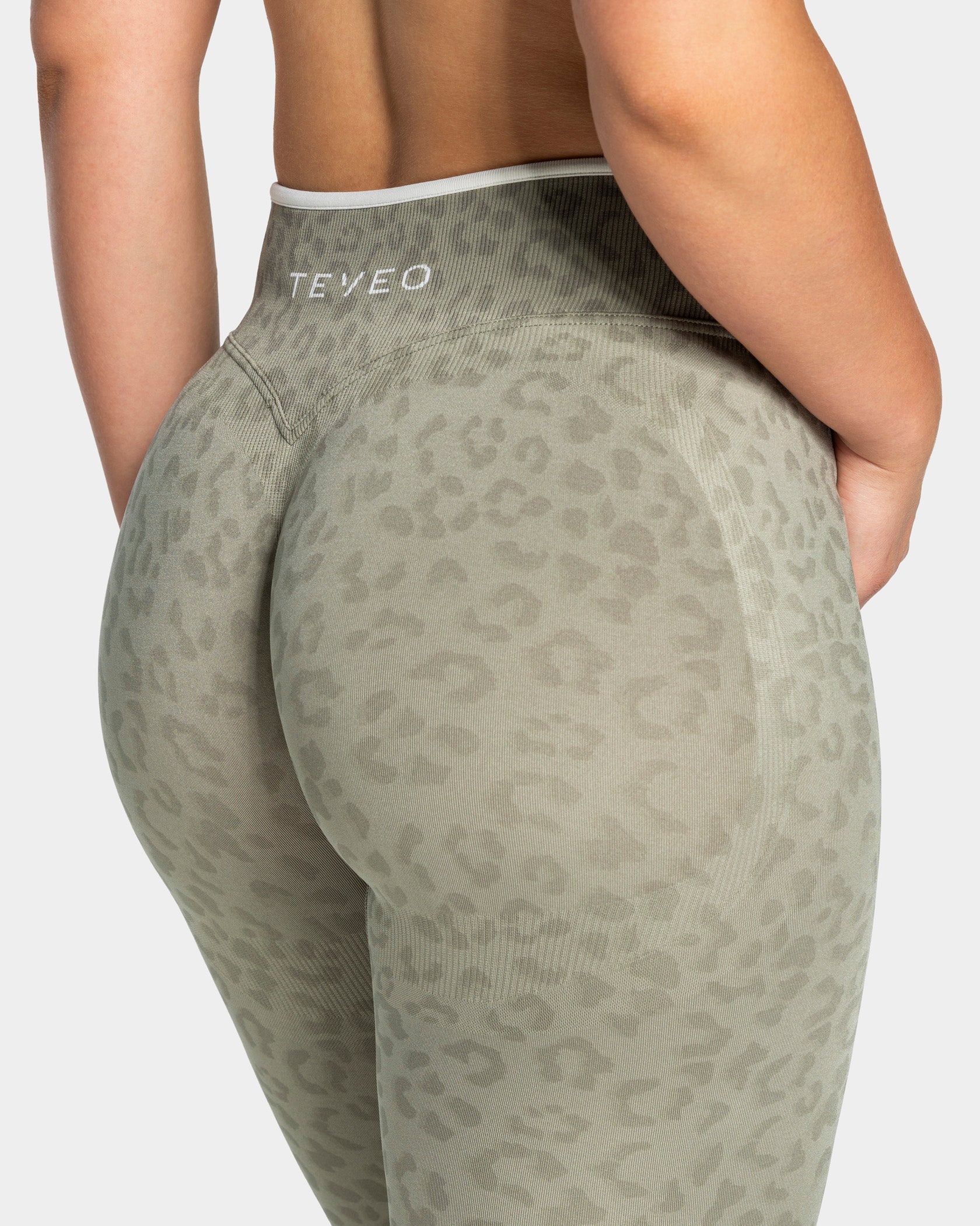 Contrastline Leggings "Leo Khaki" - Image 4