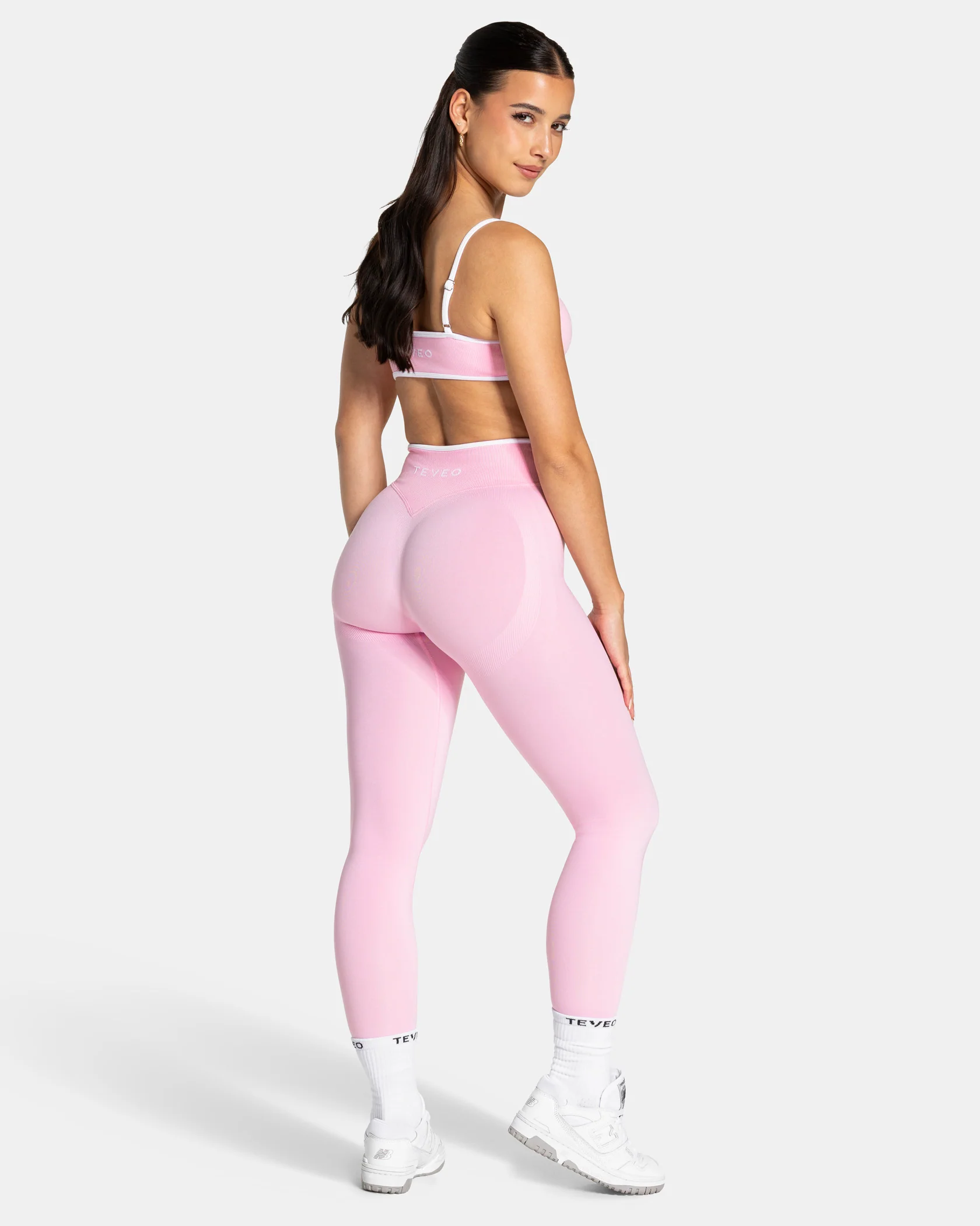 Contrastline Leggings "True Pink" - Image 5