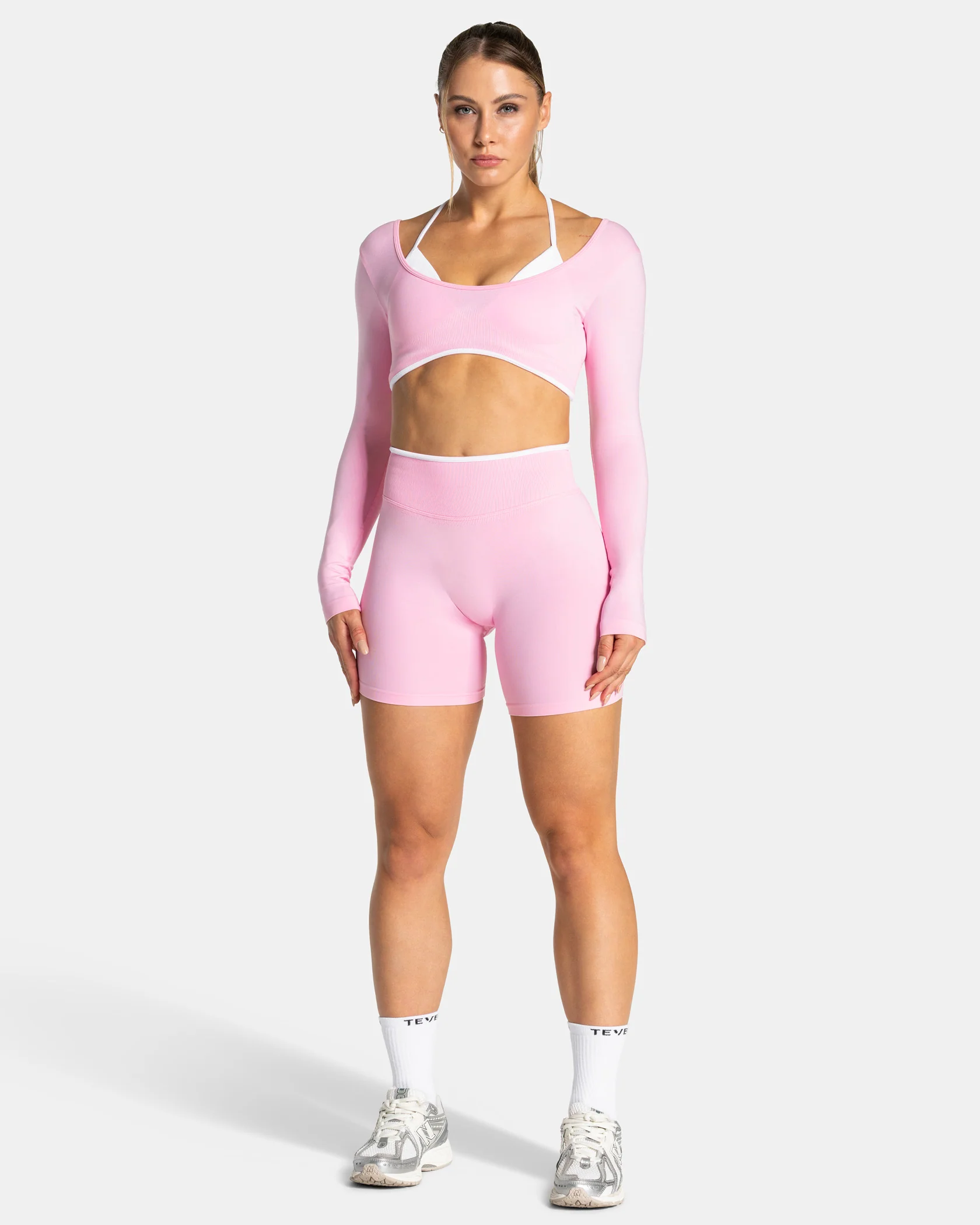 Contrastline Longsleeve "True Pink" - Image 3