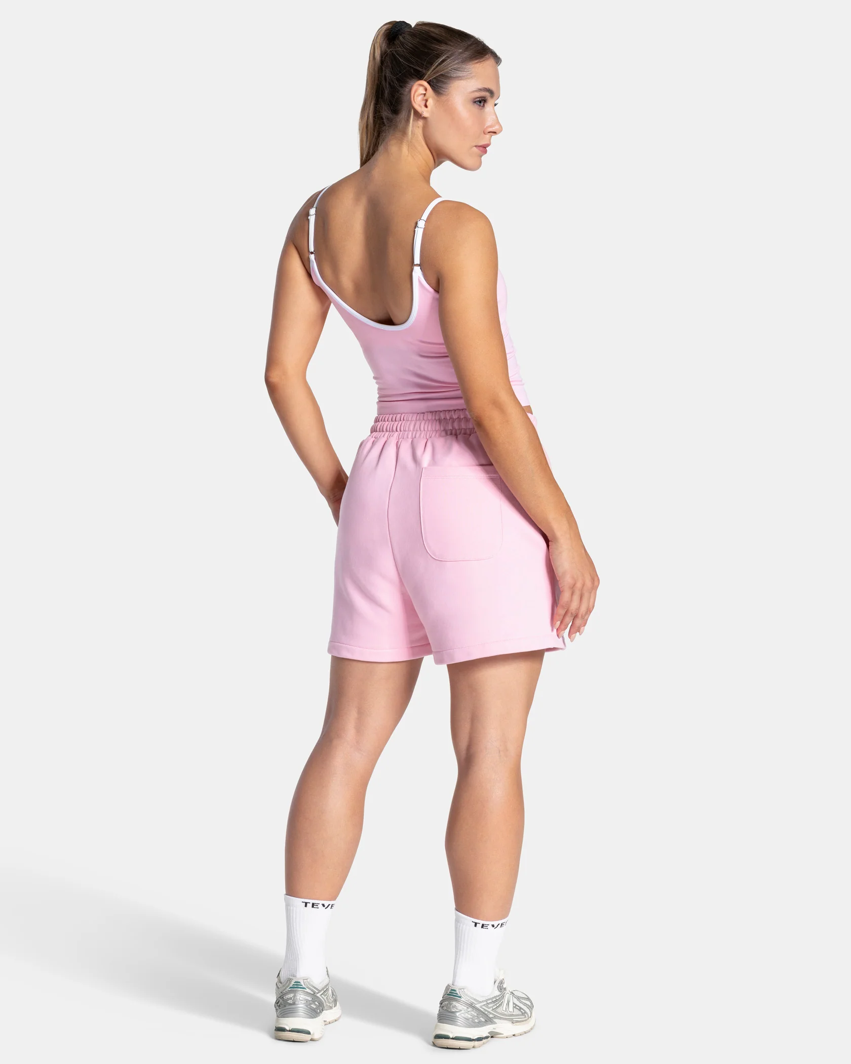 Contrastline Oversized Shorts "True Pink" - Image 5