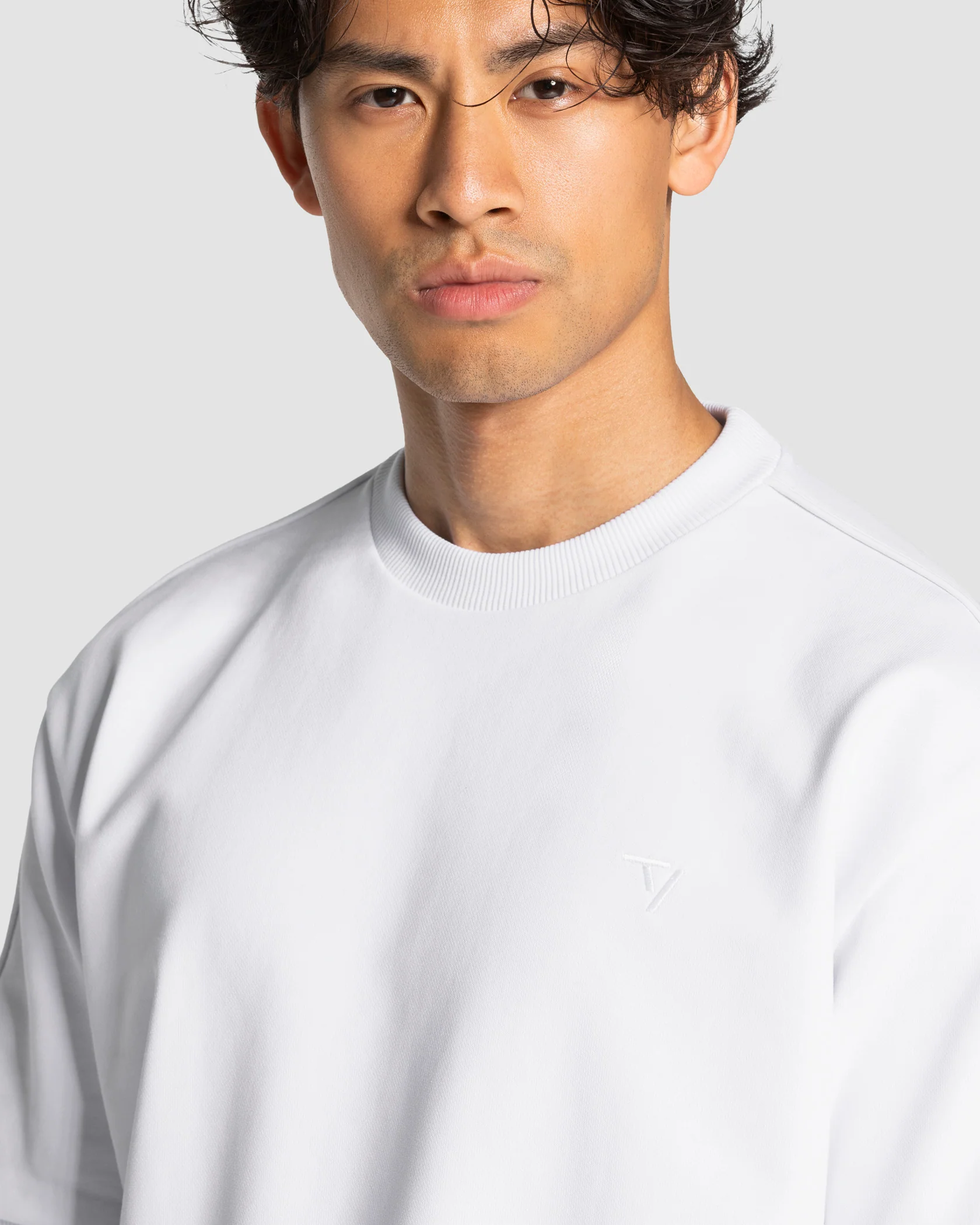 Contrastline Oversized T-Shirt "Weiß" - Image 4
