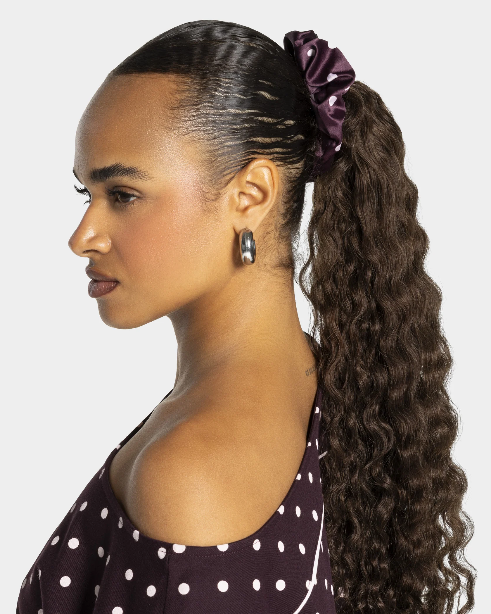 Contrastline Scrunchies (2er-Pack) "Polkadot - Merlot" - Image 3