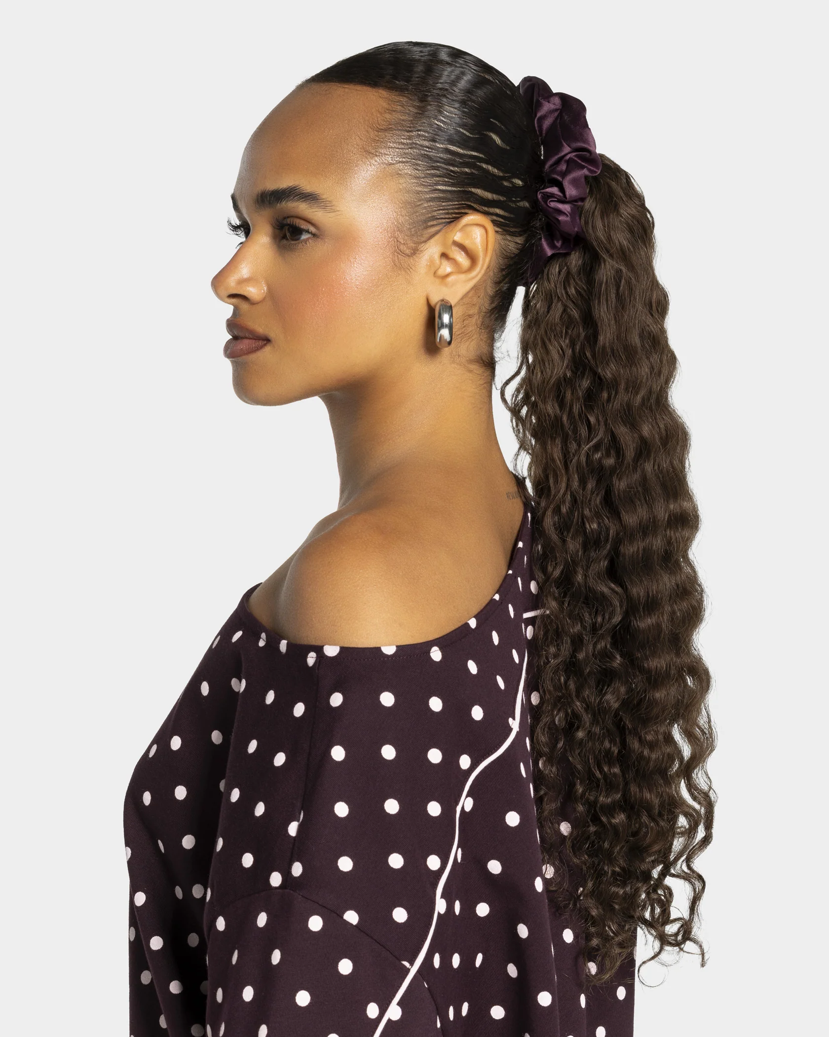 Contrastline Scrunchies (2er-Pack) "Polkadot - Merlot" - Image 5