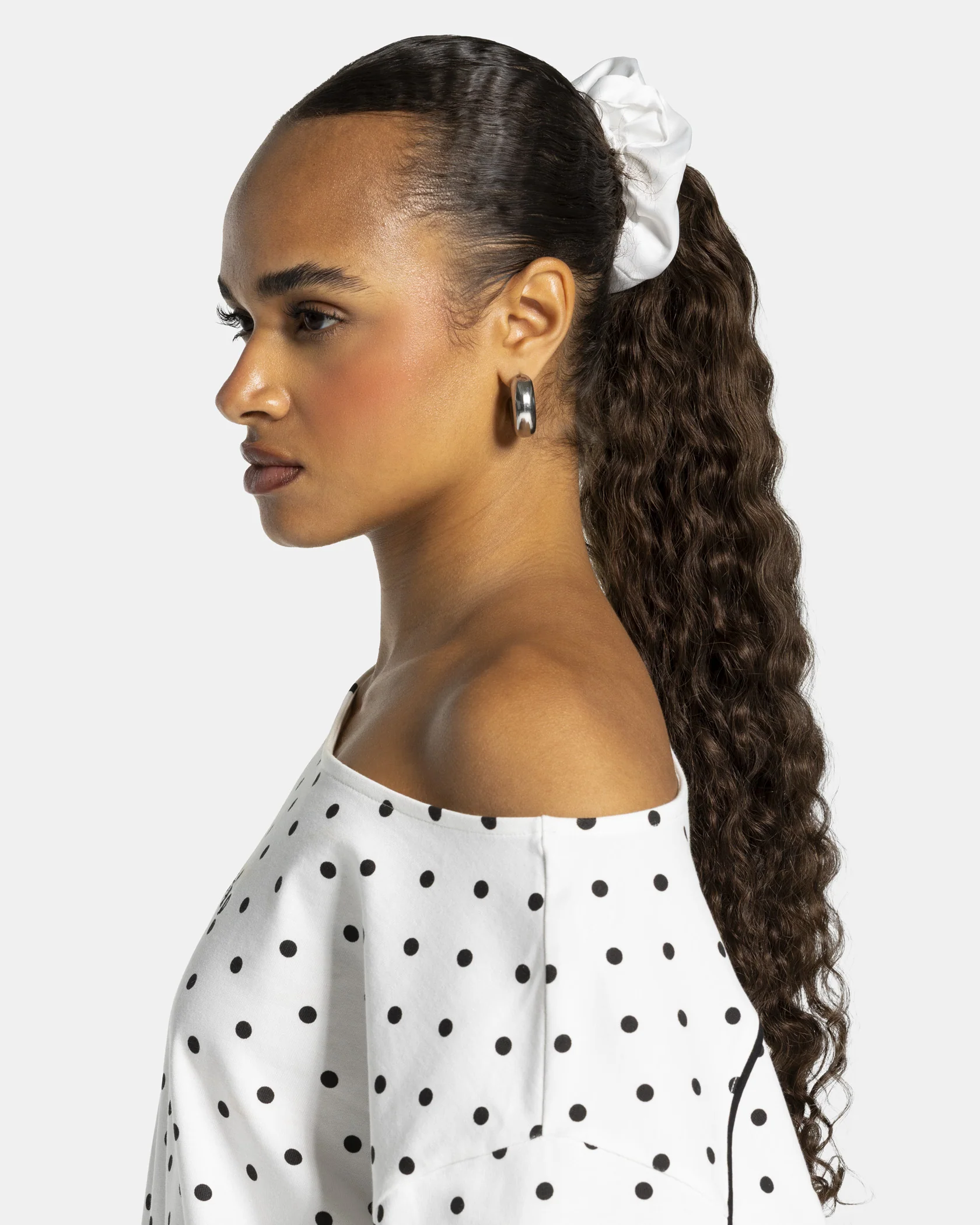 Contrastline Scrunchies (2er-Pack) "Polkadot - Weiß" - Image 5