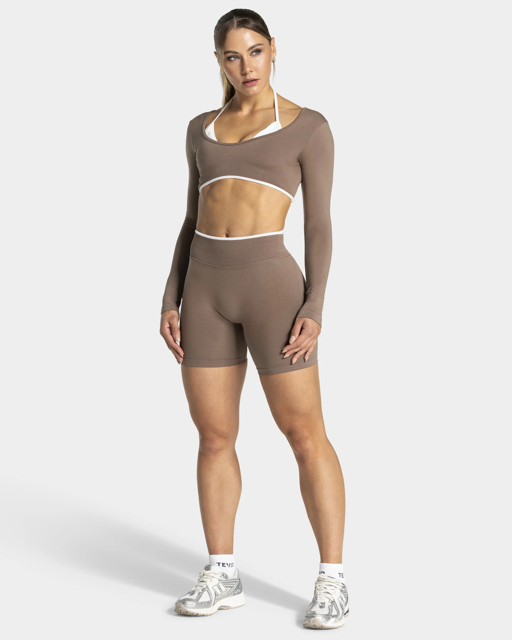 Contrastline Shorts "Mokka" - Image 3