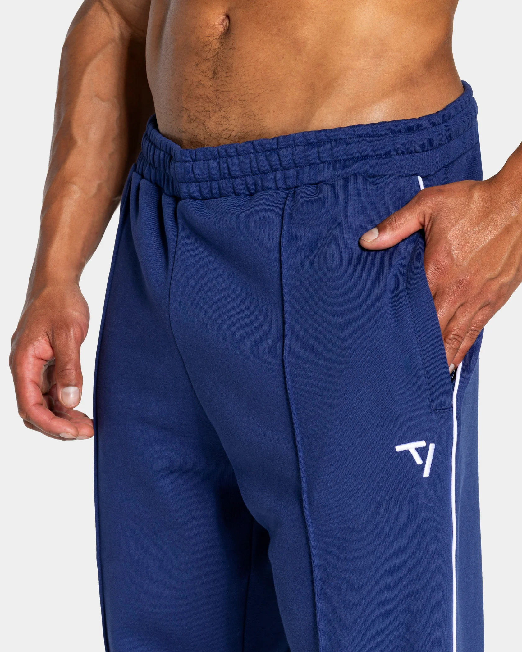 Contrastline Straight Leg Jogger "Indigo" - Image 4