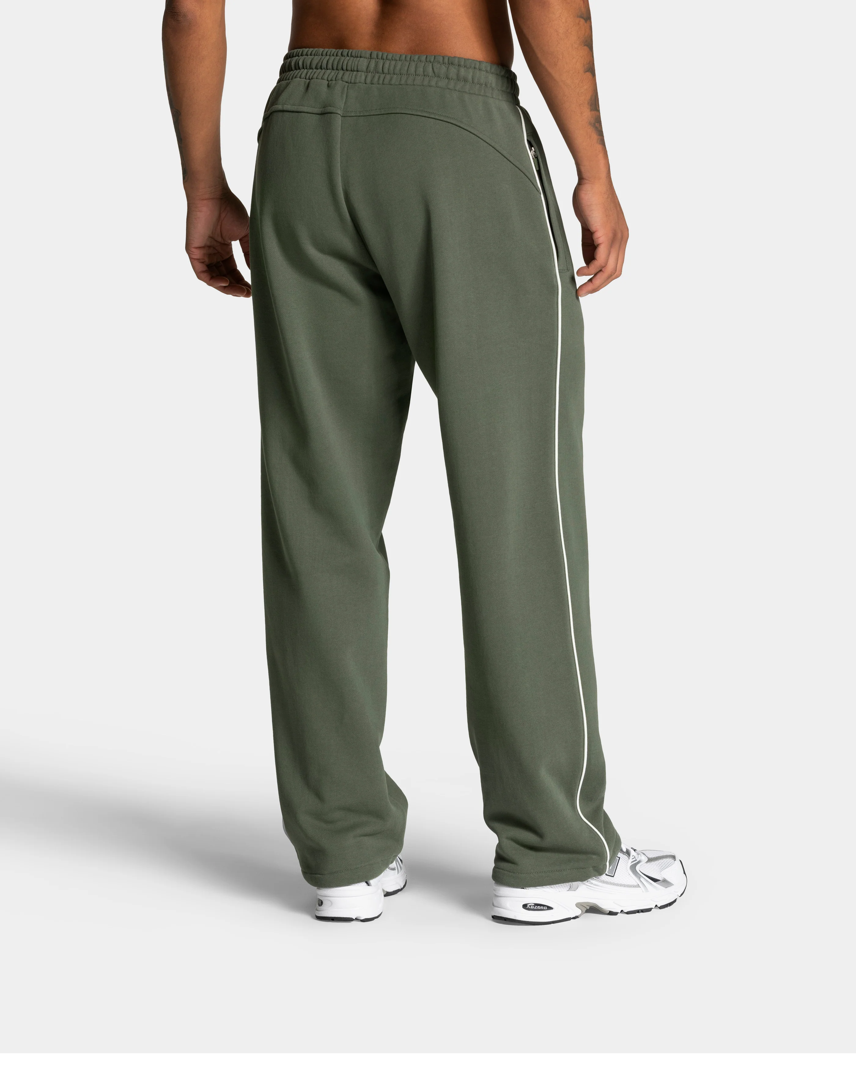 Contrastline Straight Leg Jogger "Khaki" - Image 2