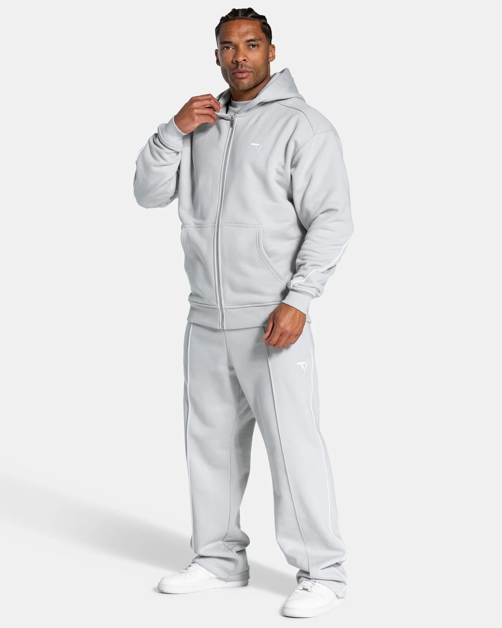 Contrastline Straight Leg Jogger "Moon" - Image 3