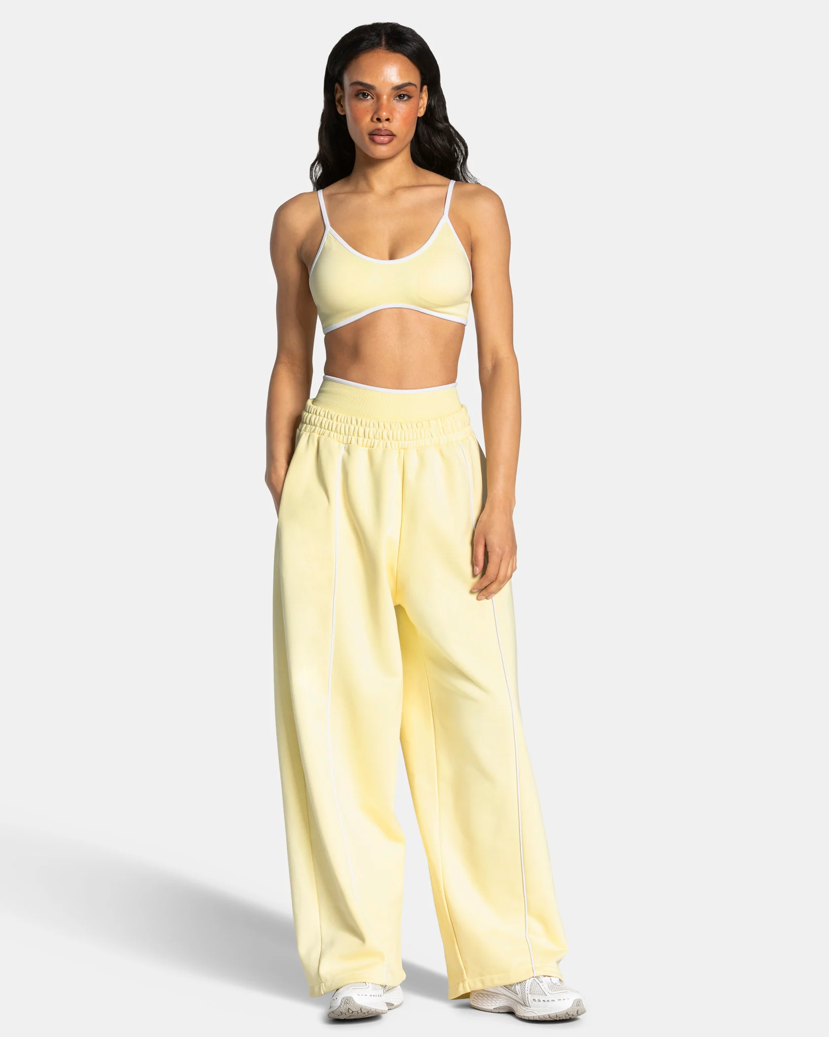 Contrastline Wide Leg Jogger "Butter Yellow" - Image 3