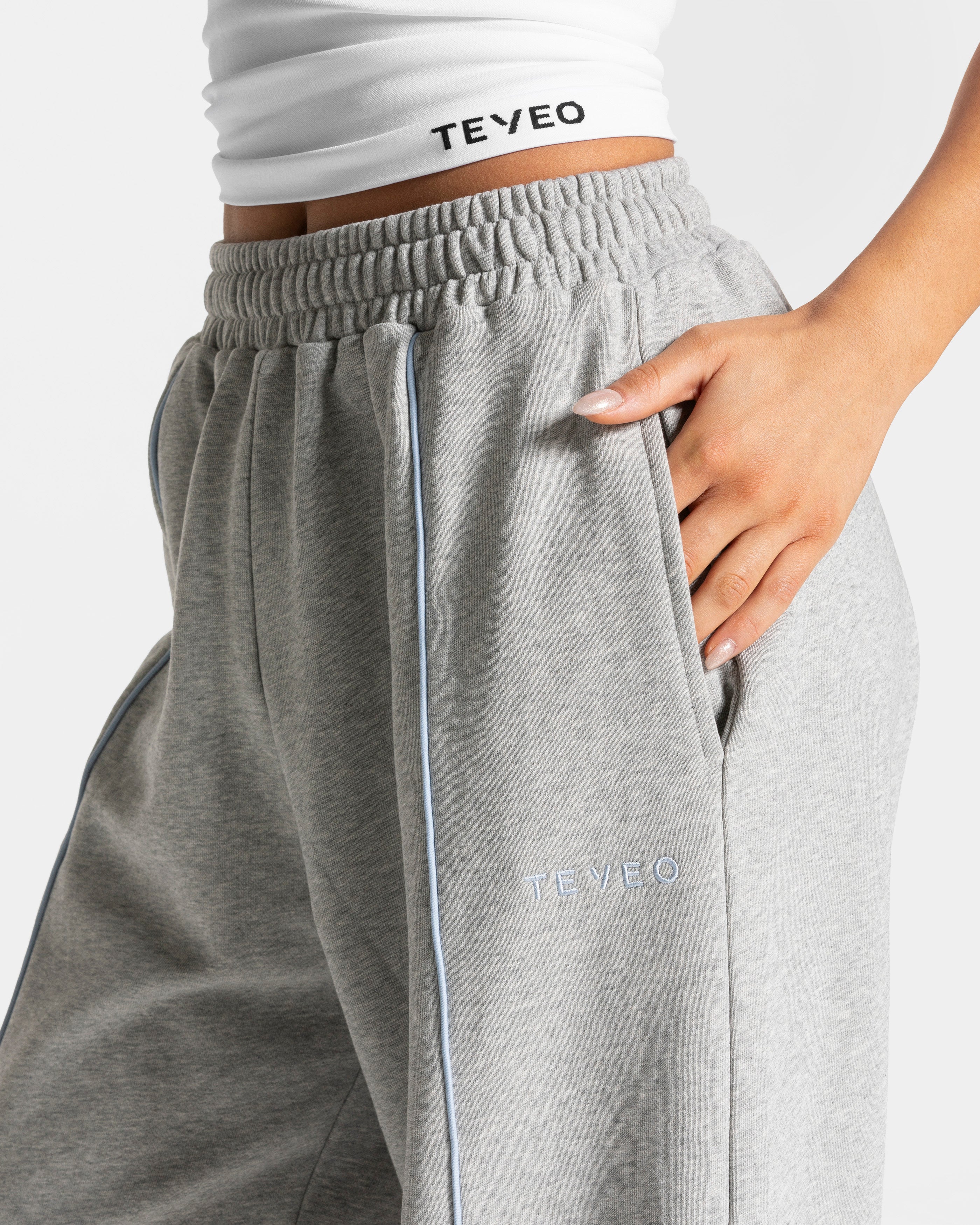 Contrastline Wide Leg Jogger "Hellgrau" - Image 4