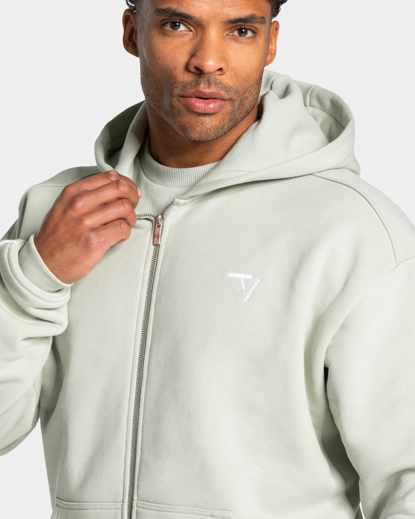 Contrastline Zip Jacke "Pistachio" - Image 4