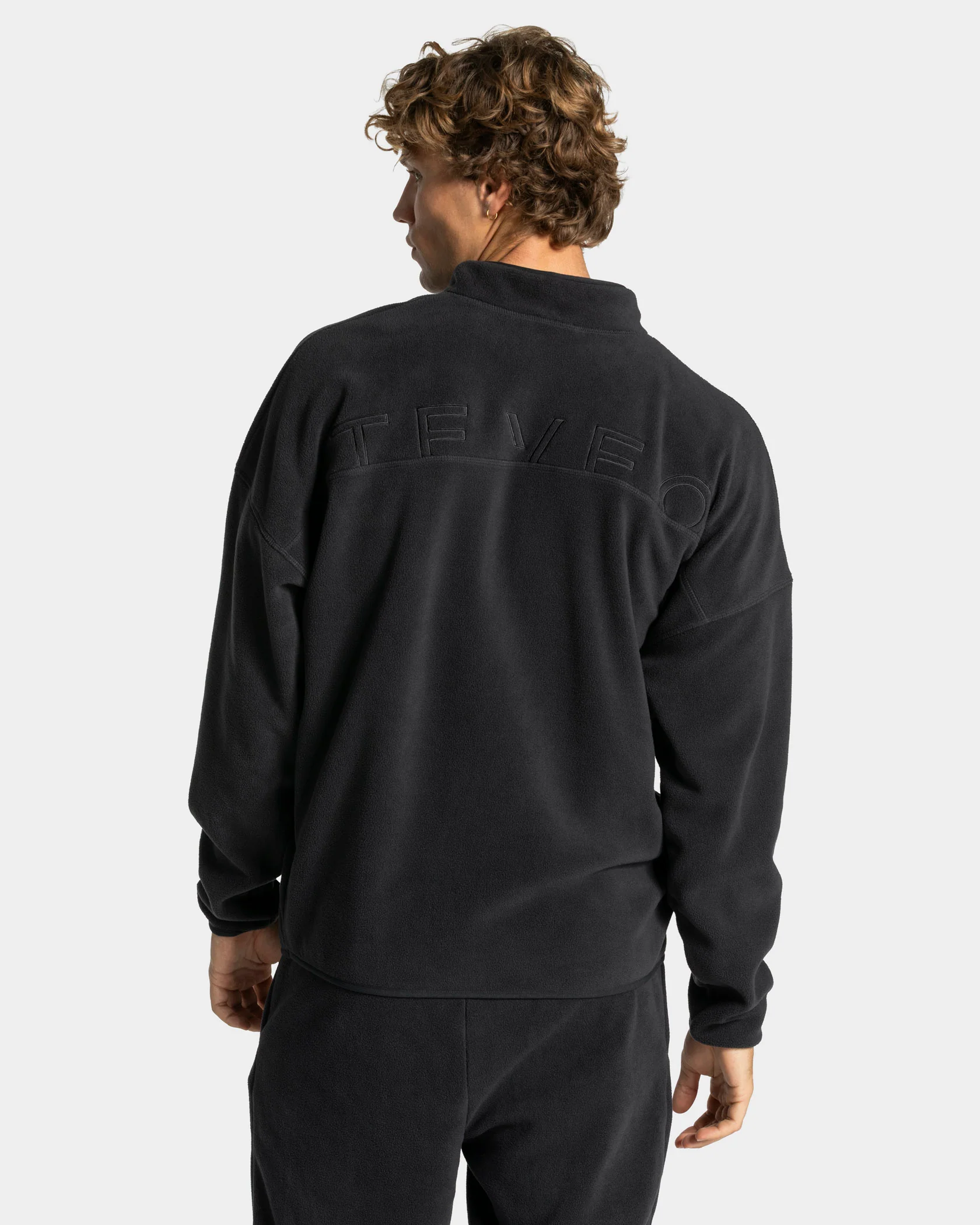 Fleece Half Zip Sweater "Anthrazit" - Image 2