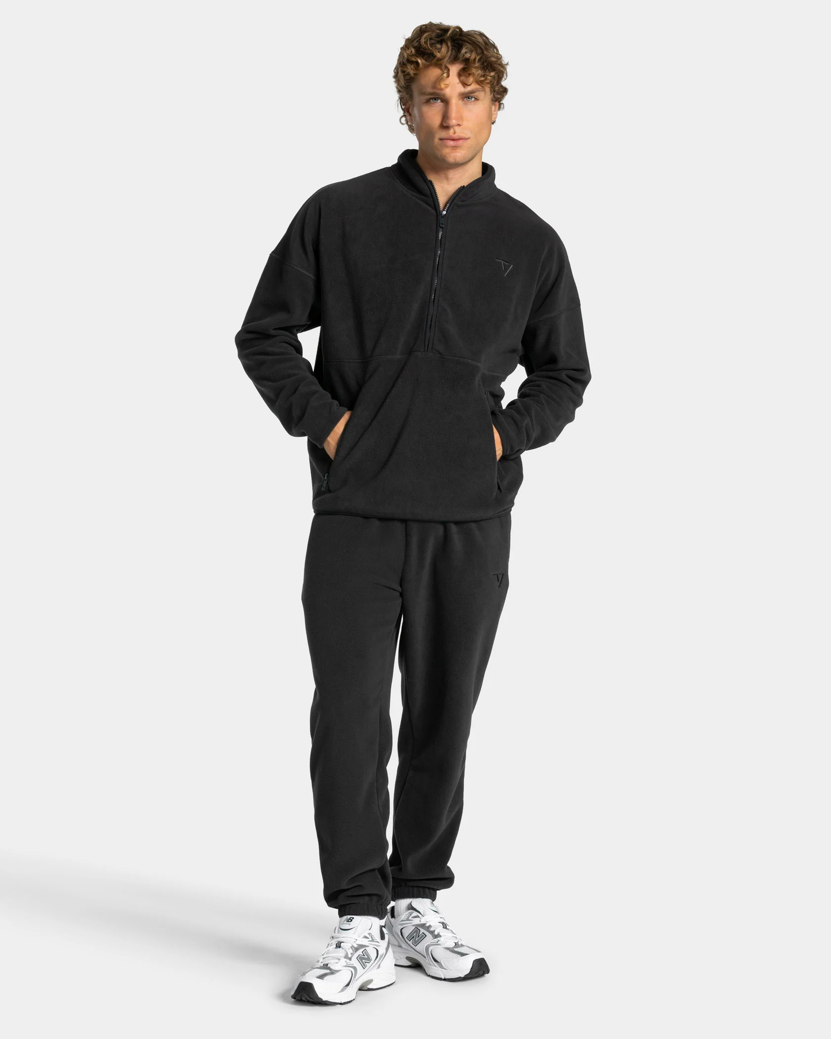 Fleece Half Zip Sweater "Anthrazit" - Image 3