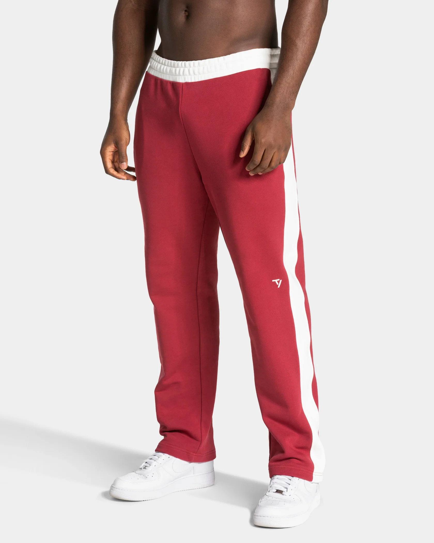 Football Straight Leg Jogger "Cranberry"