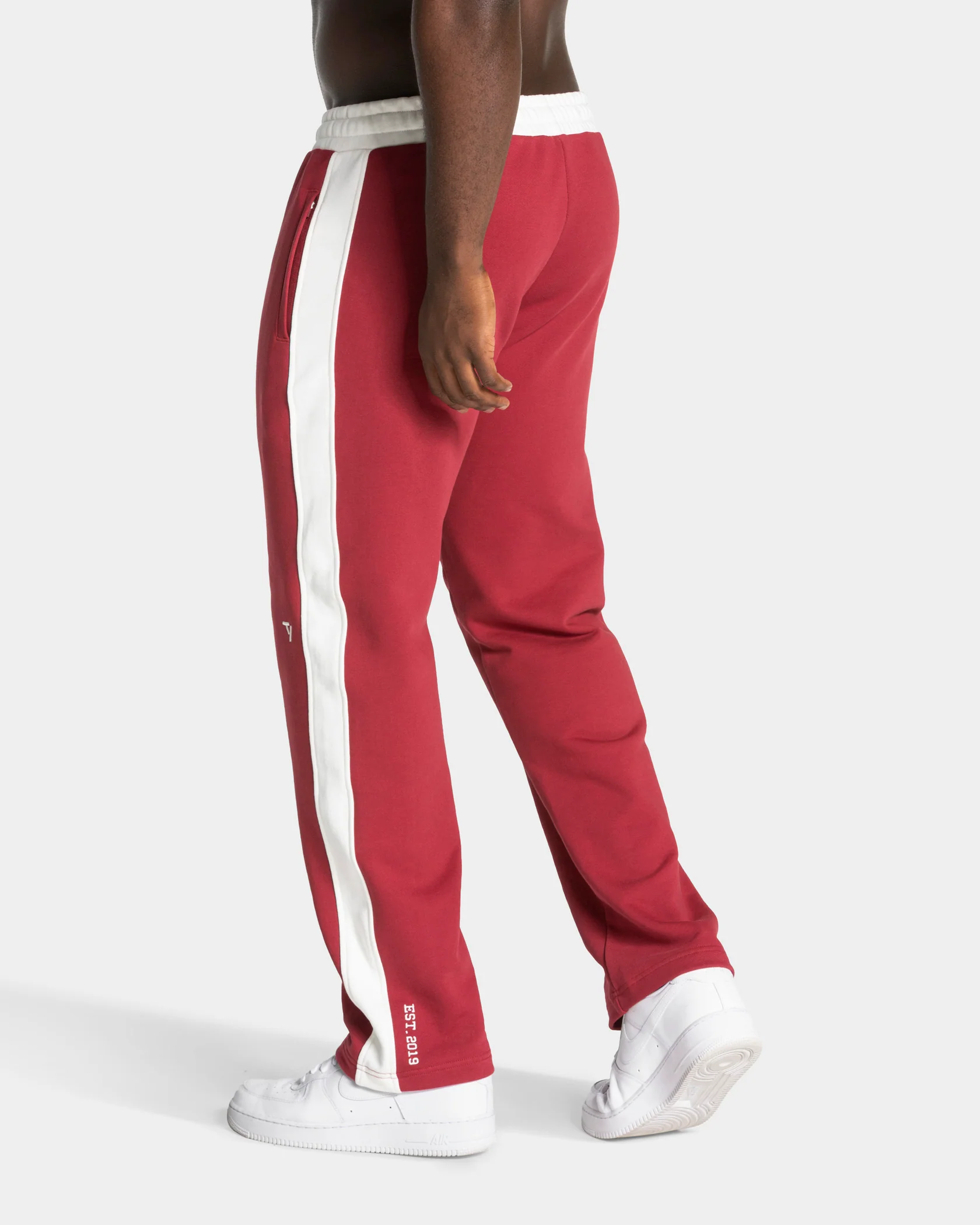 Football Straight Leg Jogger "Cranberry" - Image 2