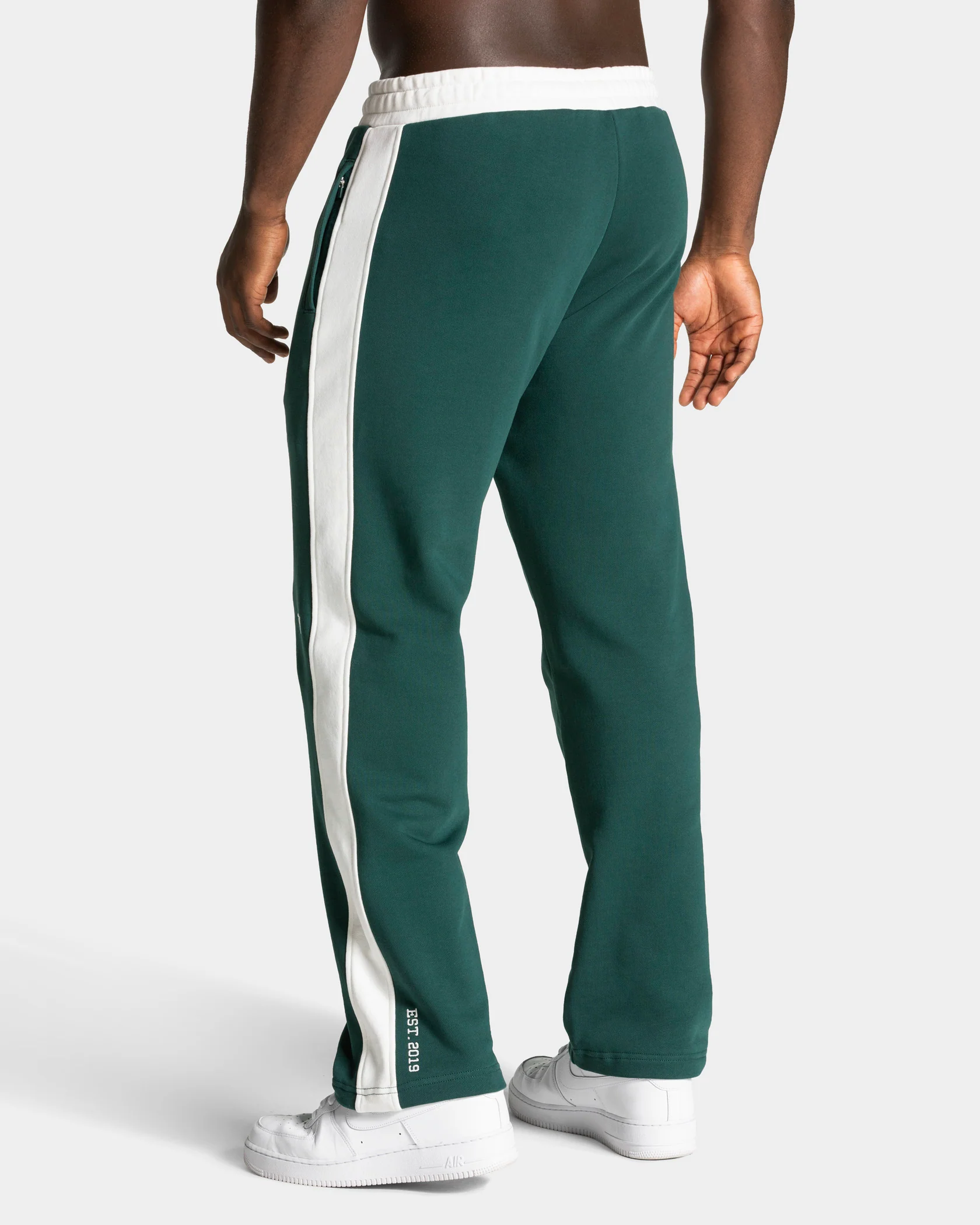 Football Straight Leg Jogger "Dunkelgrün" - Image 2