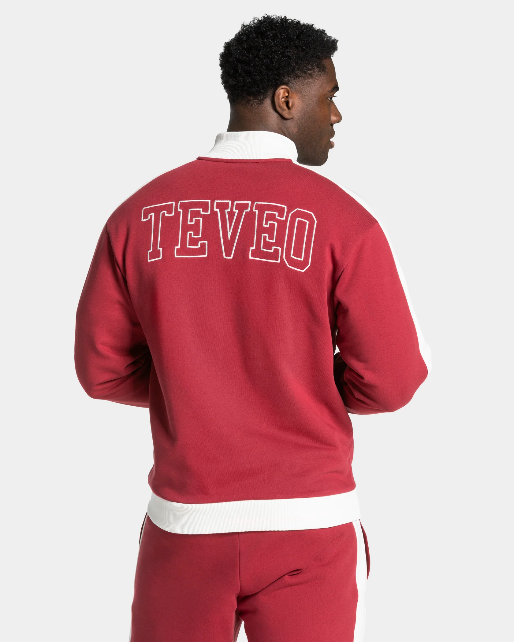 Football Zip Jacke "Cranberry" - Image 2