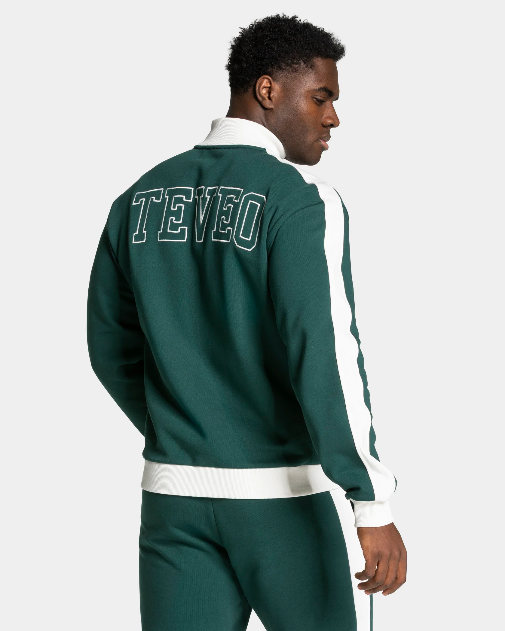 Football Zip Jacke "Dunkelgrün" - Image 2