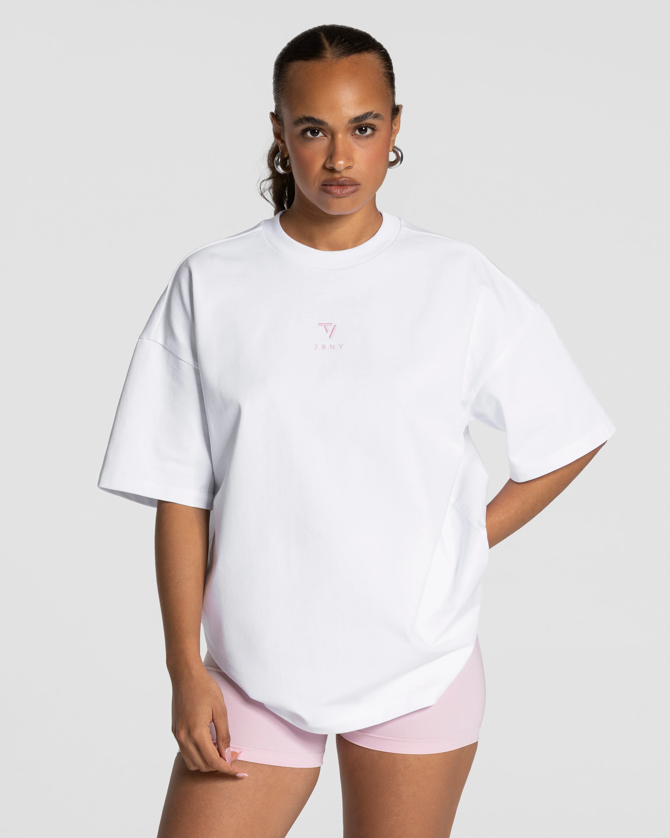 Journey Oversized T-Shirt "Weiß" - Image 2