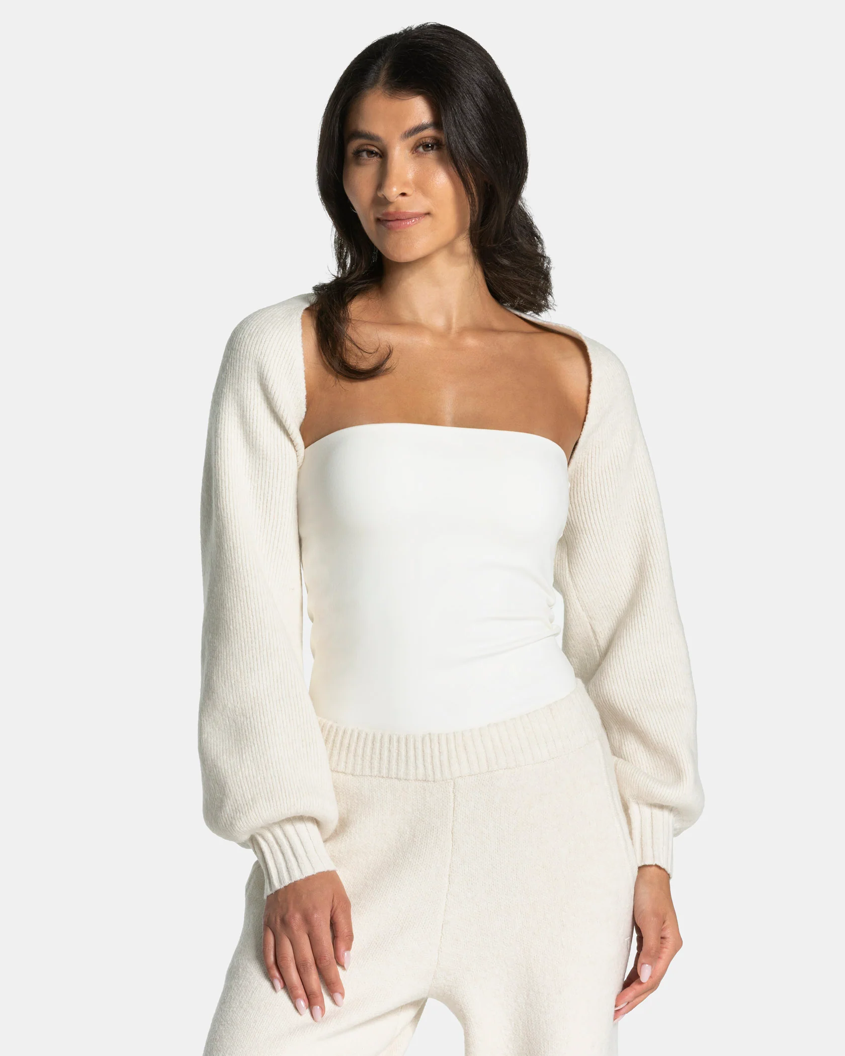 Knit Bolero "Cream"