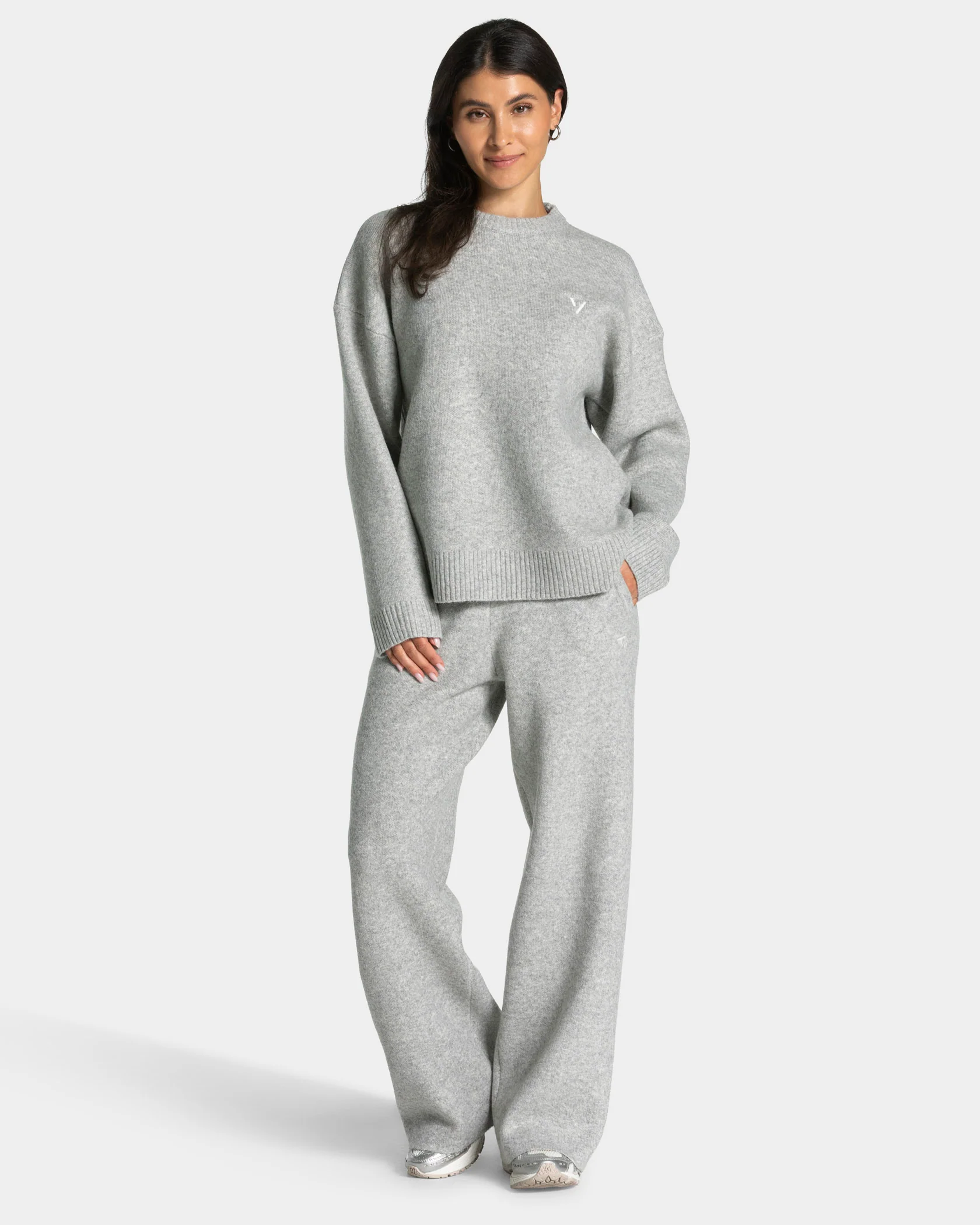 Knit Sweater "Grau Meliert" - Image 3