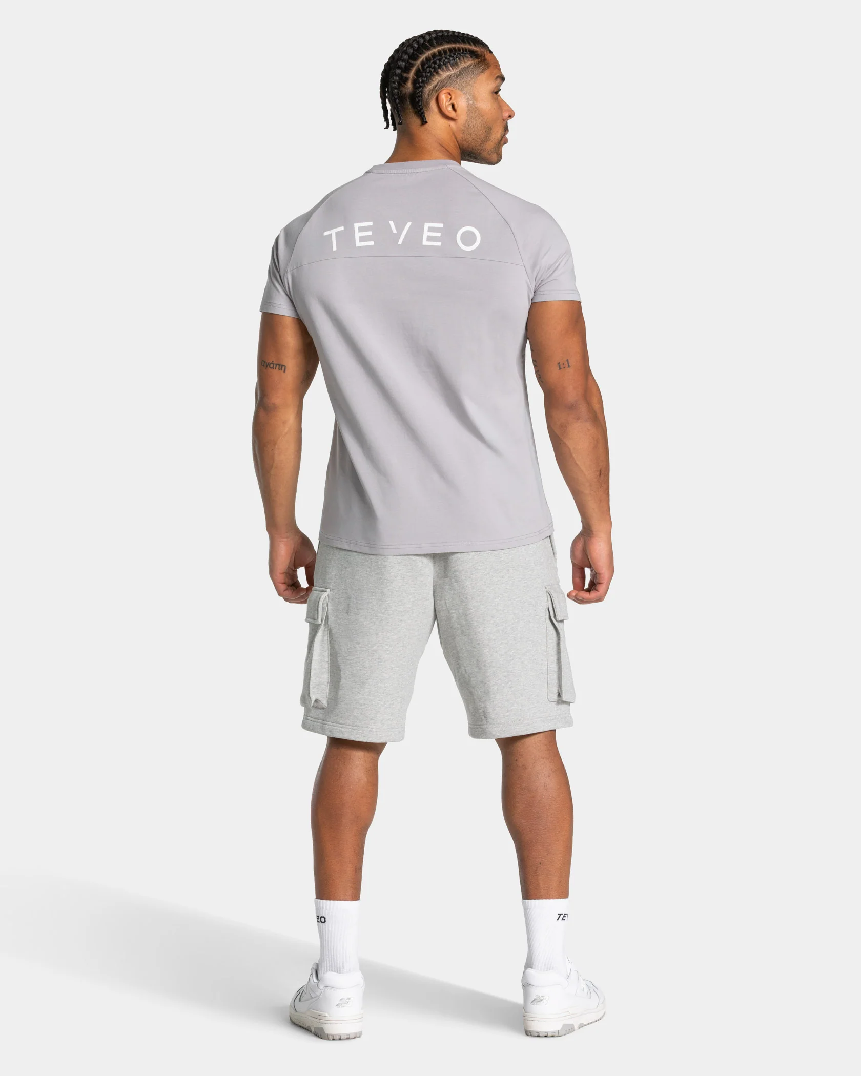 Lift Cargo Shorts "Hellgrau Meliert" - Image 5