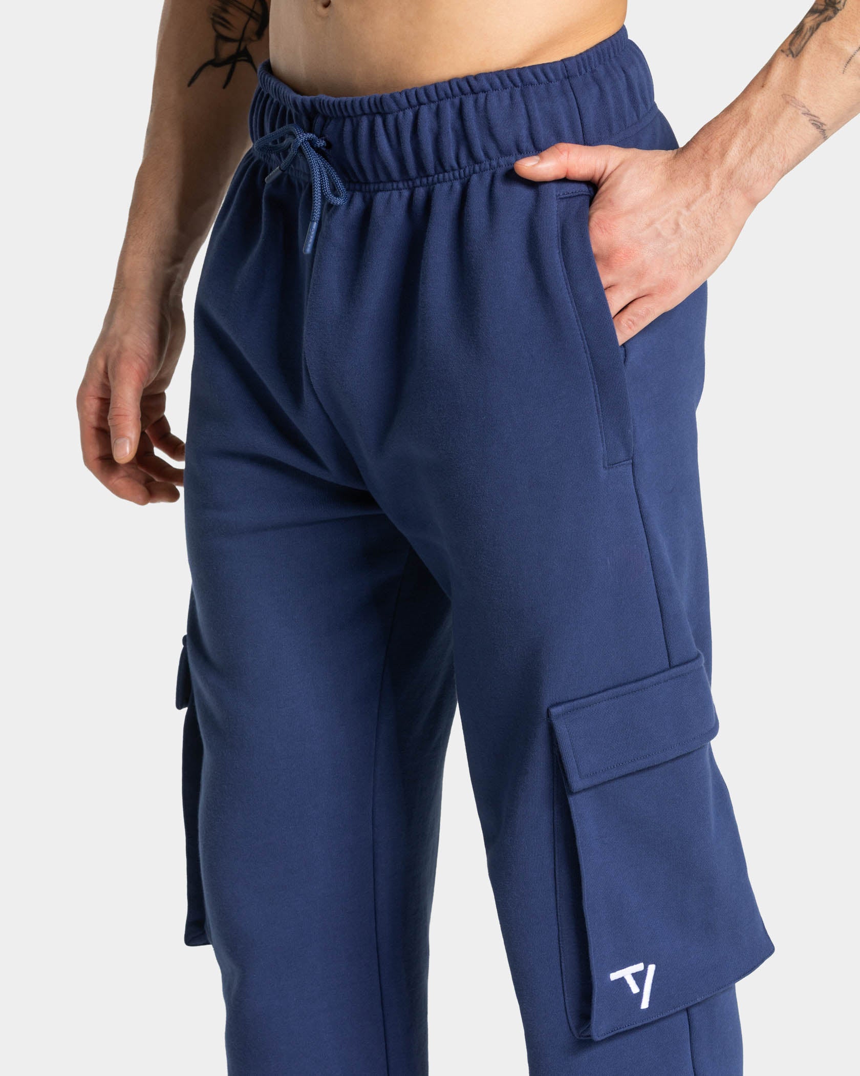 Lift Wide Leg Cargo Jogger "Indigo" - Image 4