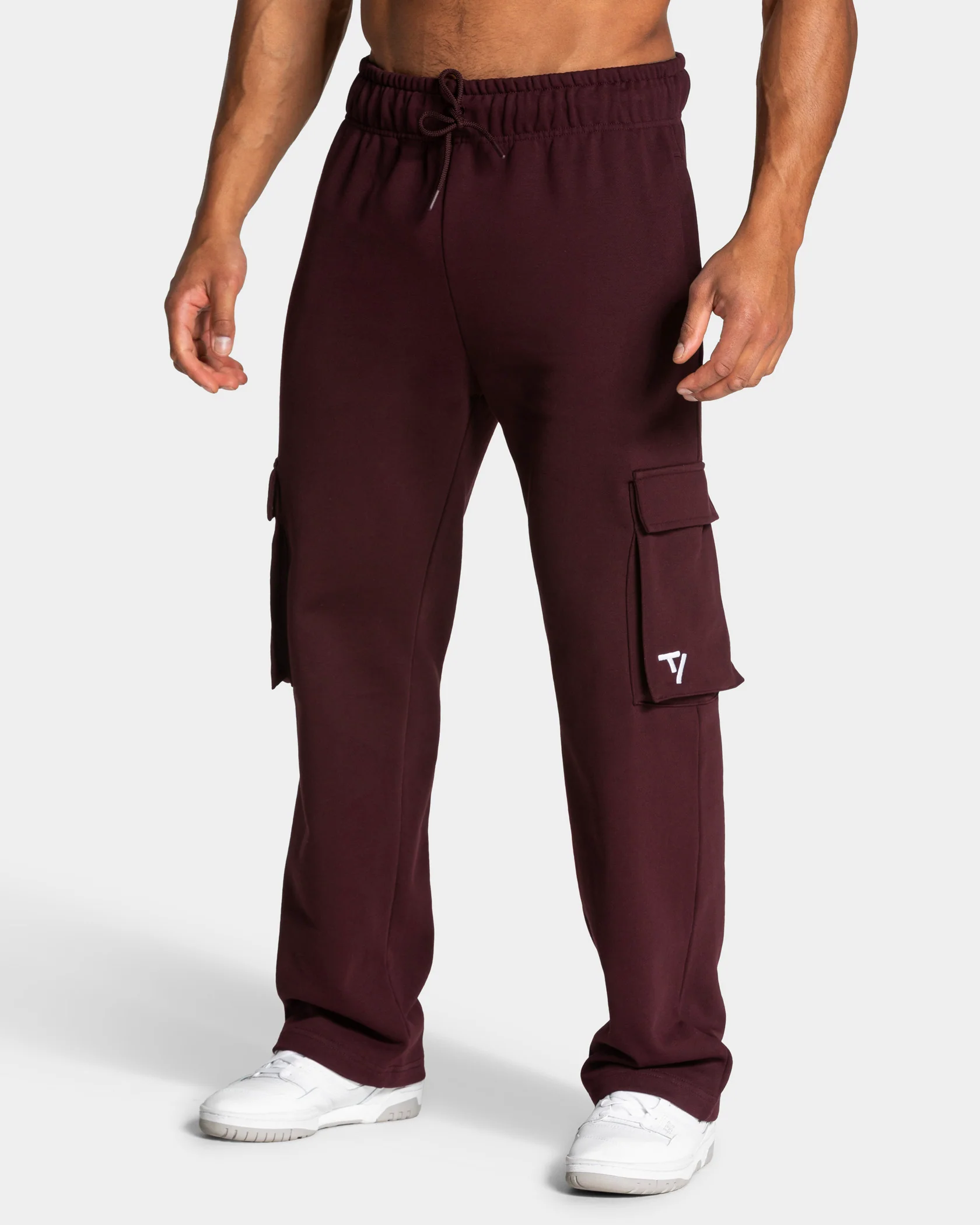 Lift Wide Leg Cargo Jogger "Merlot"