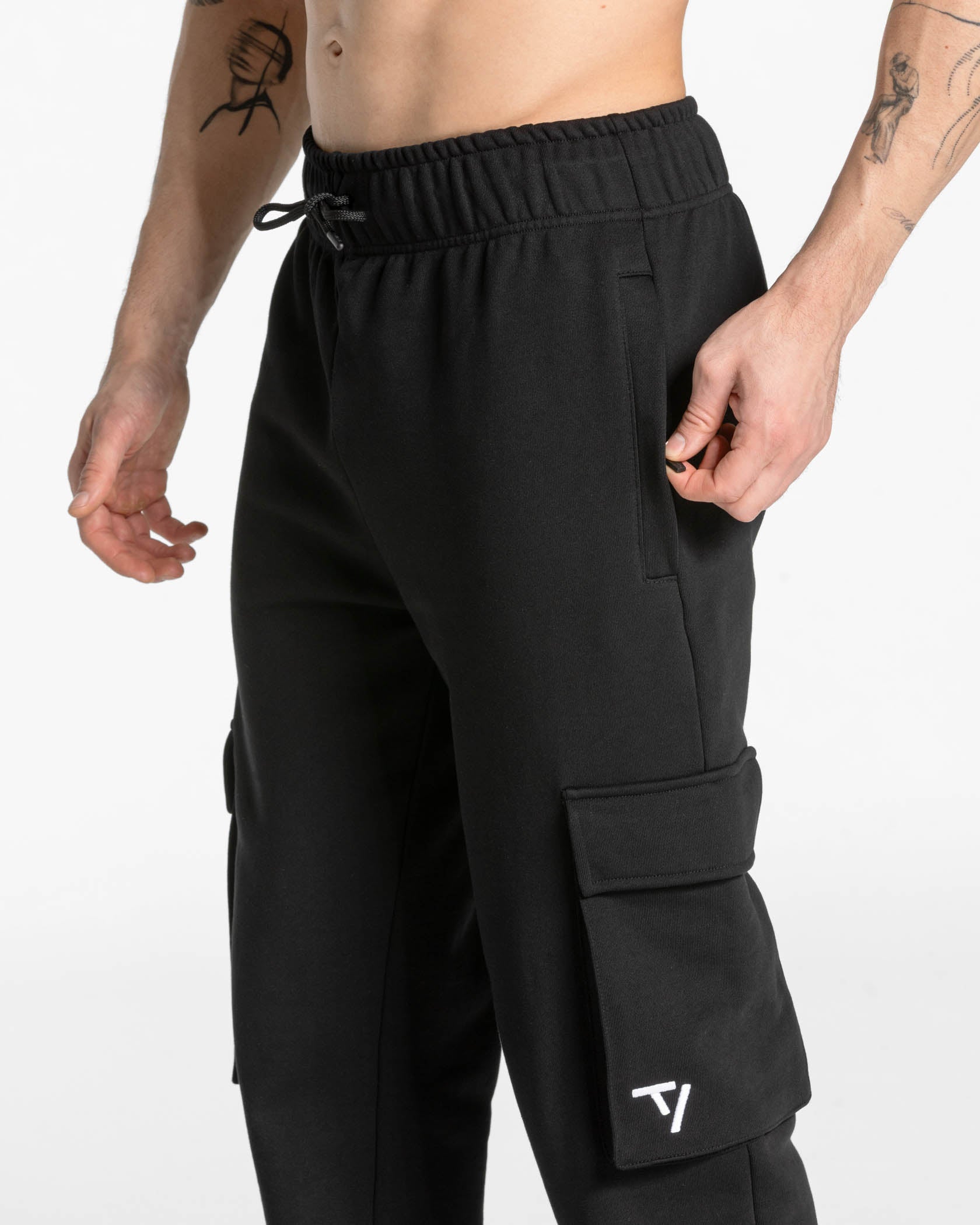 Lift Wide Leg Cargo Jogger "Schwarz" - Image 4