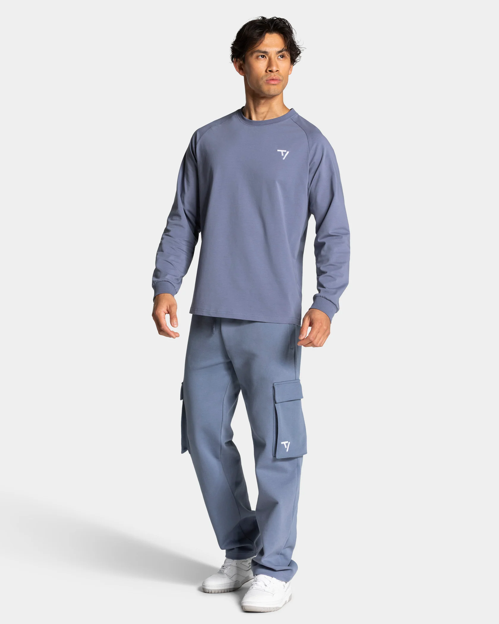 Lift Wide Leg Cargo Jogger "Stahlblau" - Image 3