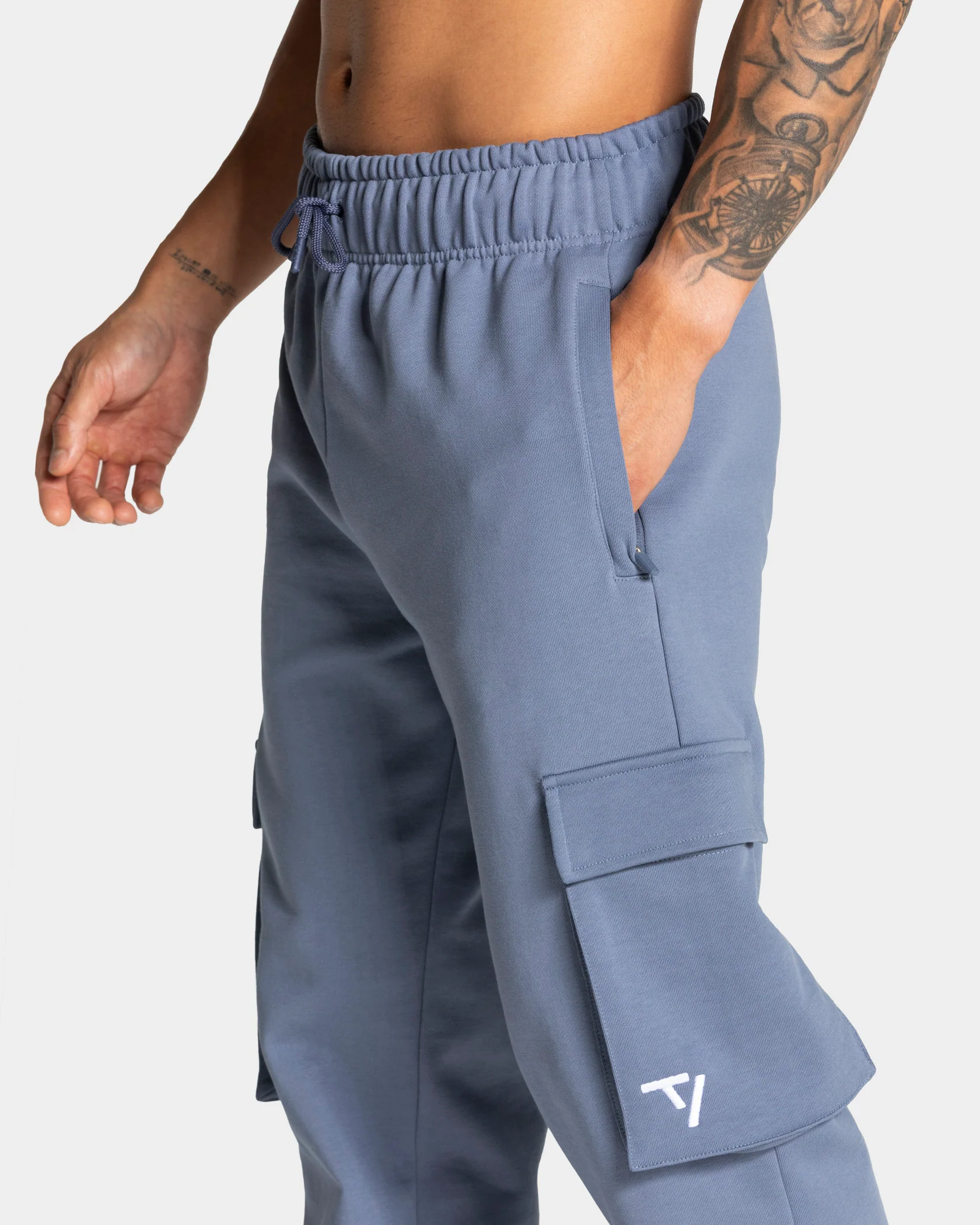 Lift Wide Leg Cargo Jogger "Stahlblau" - Image 4