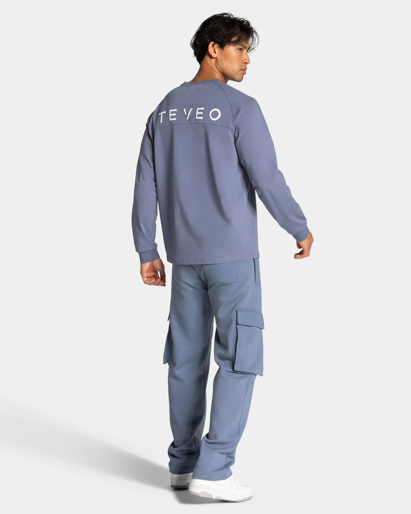 Lift Wide Leg Cargo Jogger "Stahlblau" - Image 5