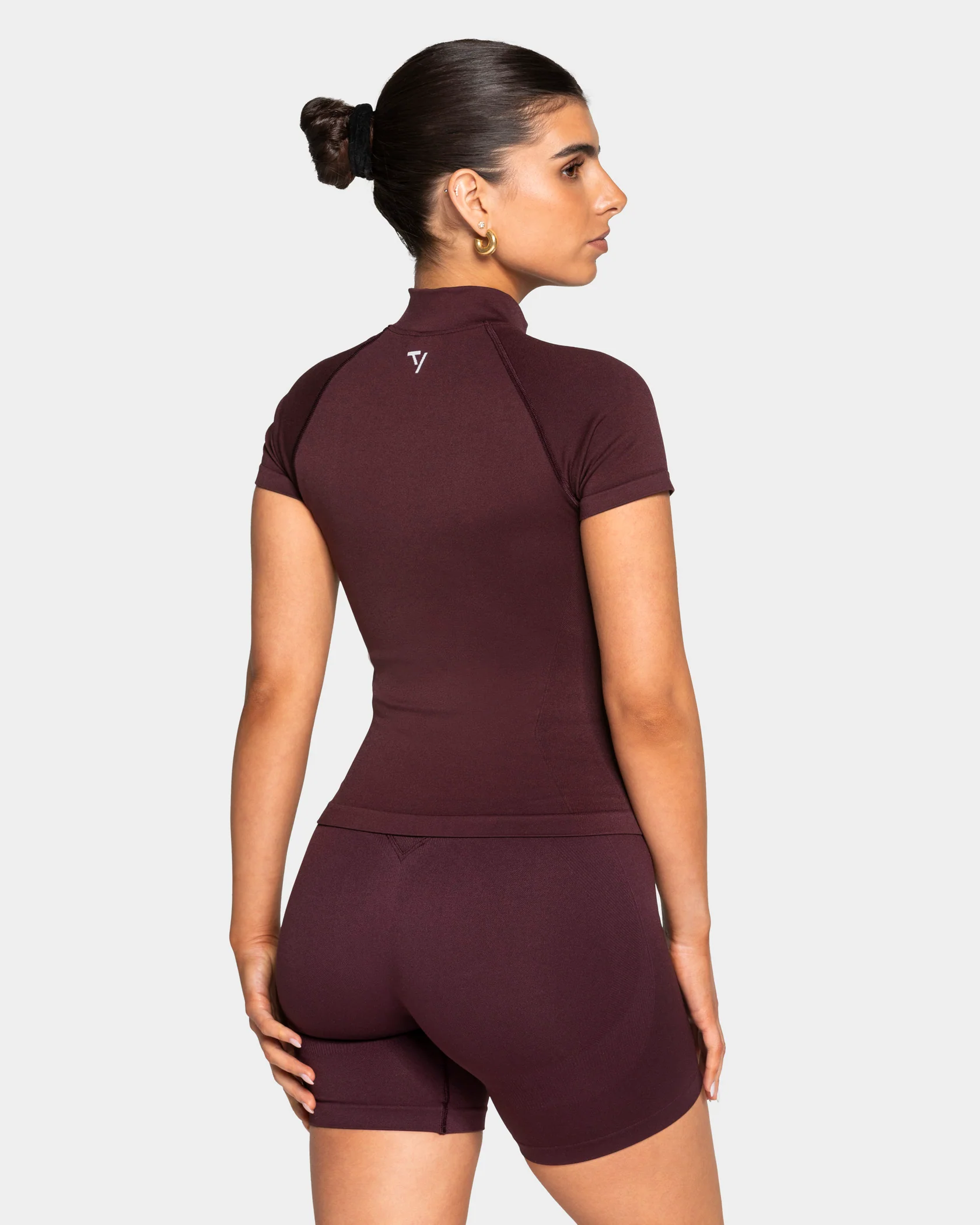 Lift Zip Shortsleeve "Merlot" - Image 2